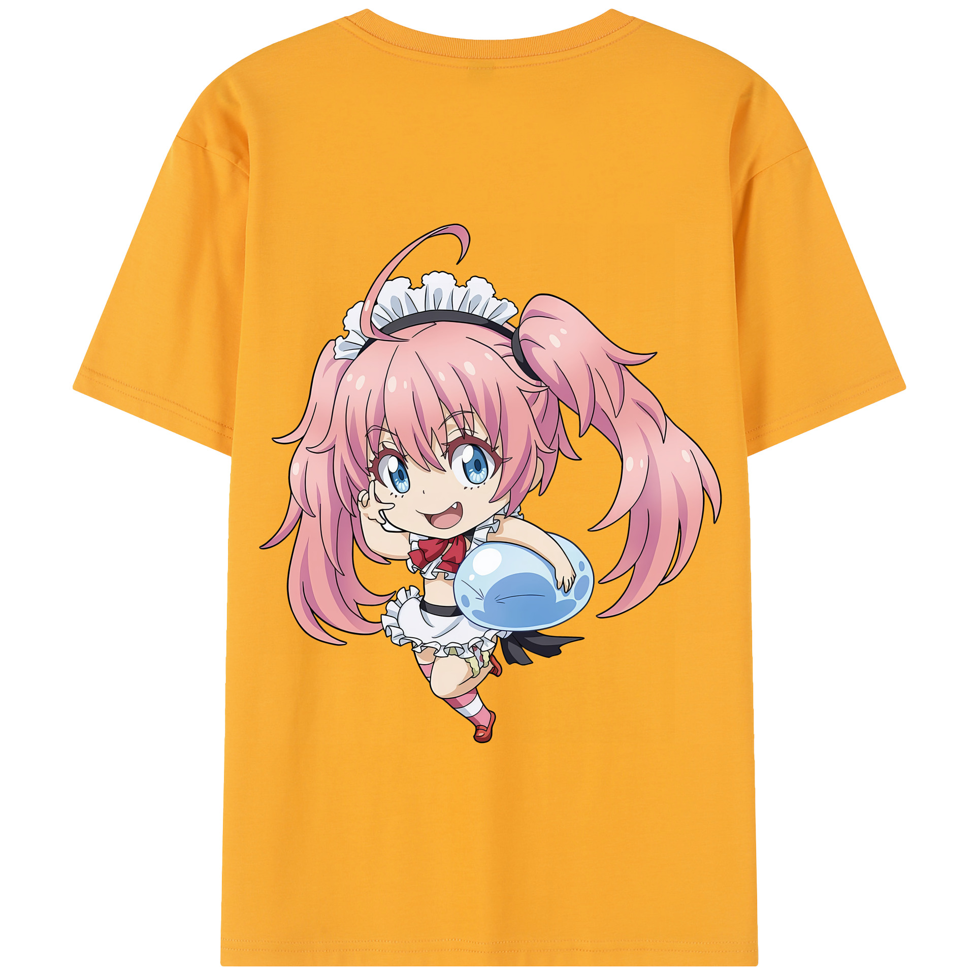 （画像用） 転スラ Regarding Reincarnated to Slime 綿100％半袖Tシャツ（背面プリント）