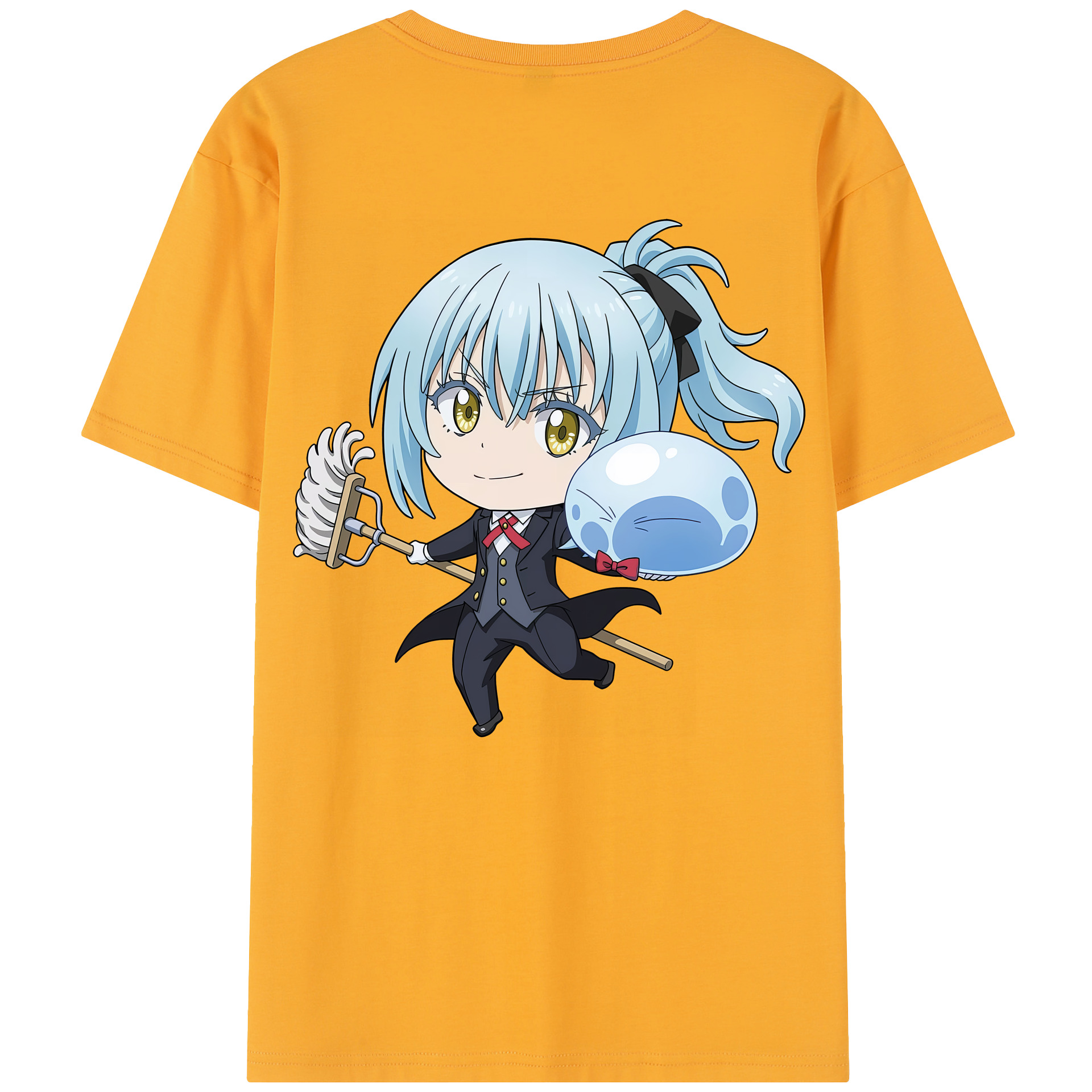（画像用） 転スラ Regarding Reincarnated to Slime 綿100％半袖Tシャツ（背面プリント）