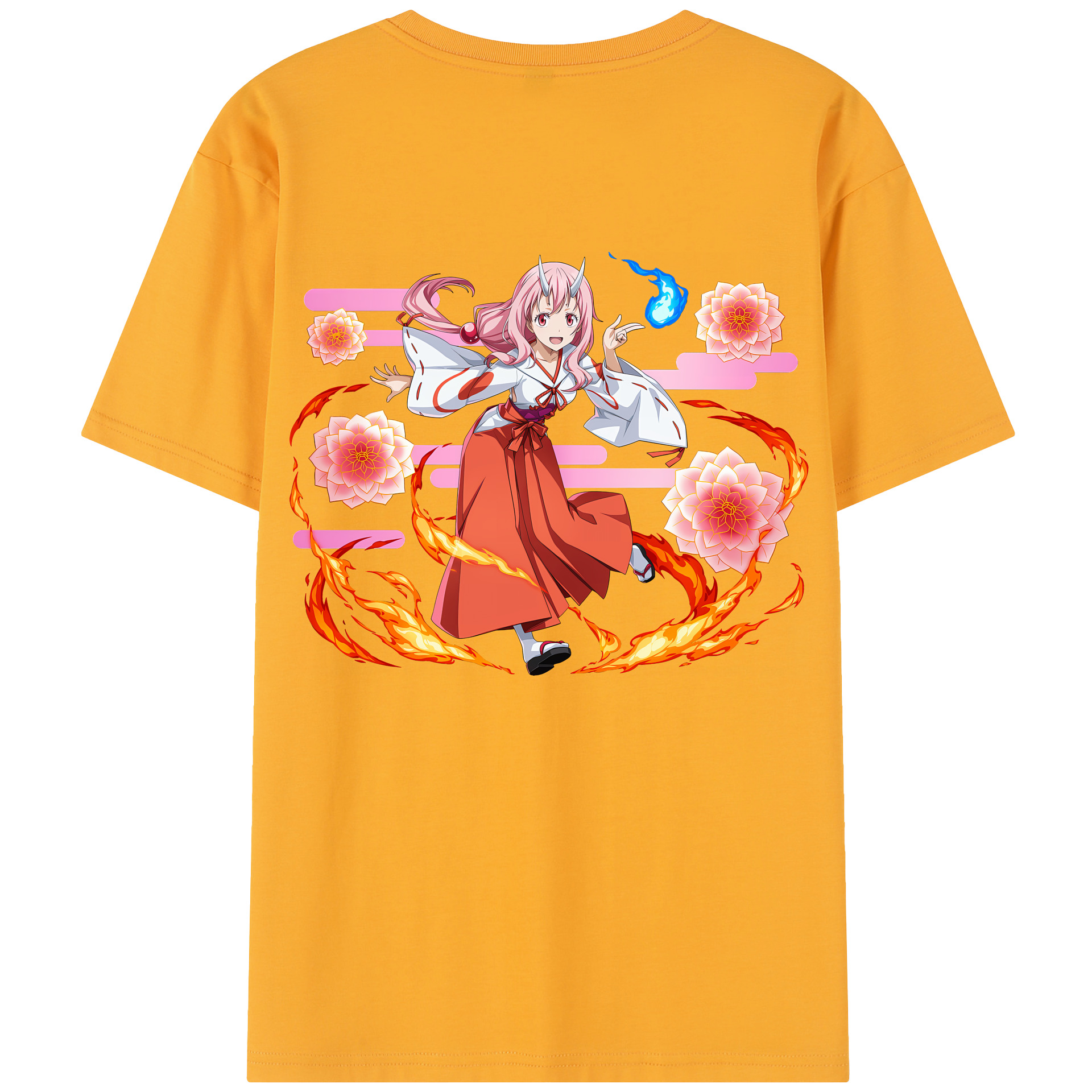 （画像用） 転スラ Regarding Reincarnated to Slime 綿100％半袖Tシャツ（背面プリント）