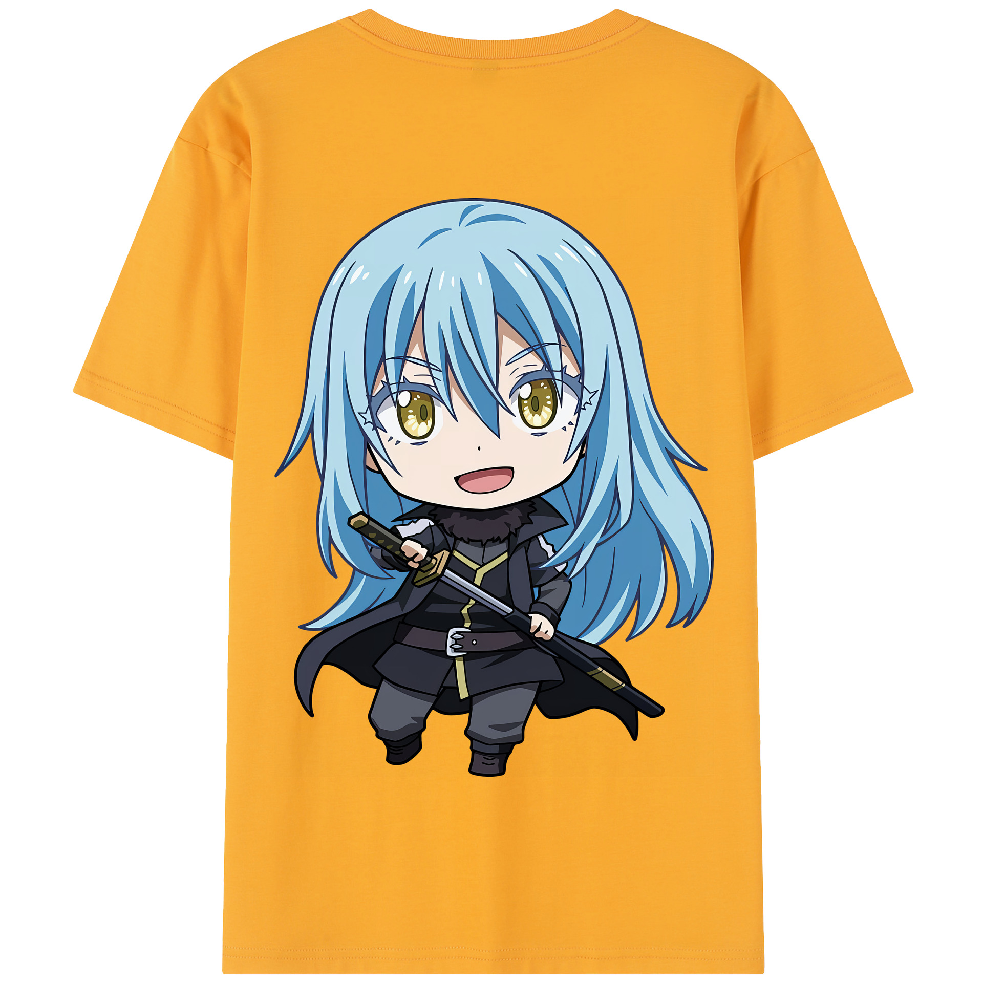 （画像用） 転スラ Regarding Reincarnated to Slime 綿100％半袖Tシャツ（背面プリント）