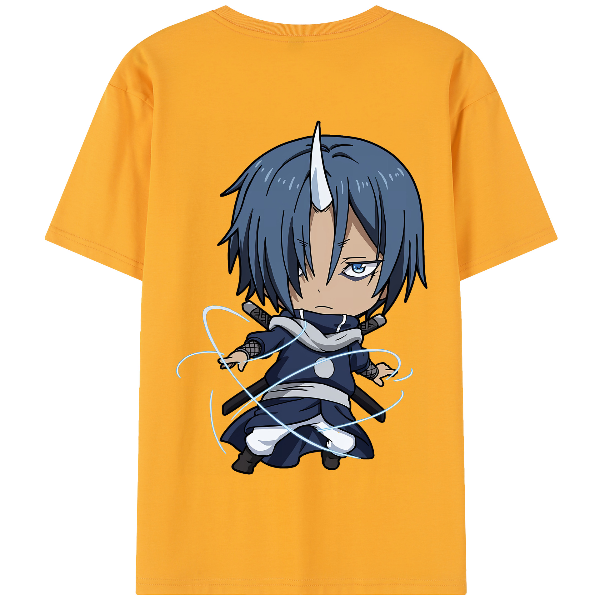 （画像用） 転スラ Regarding Reincarnated to Slime 綿100％半袖Tシャツ（背面プリント）