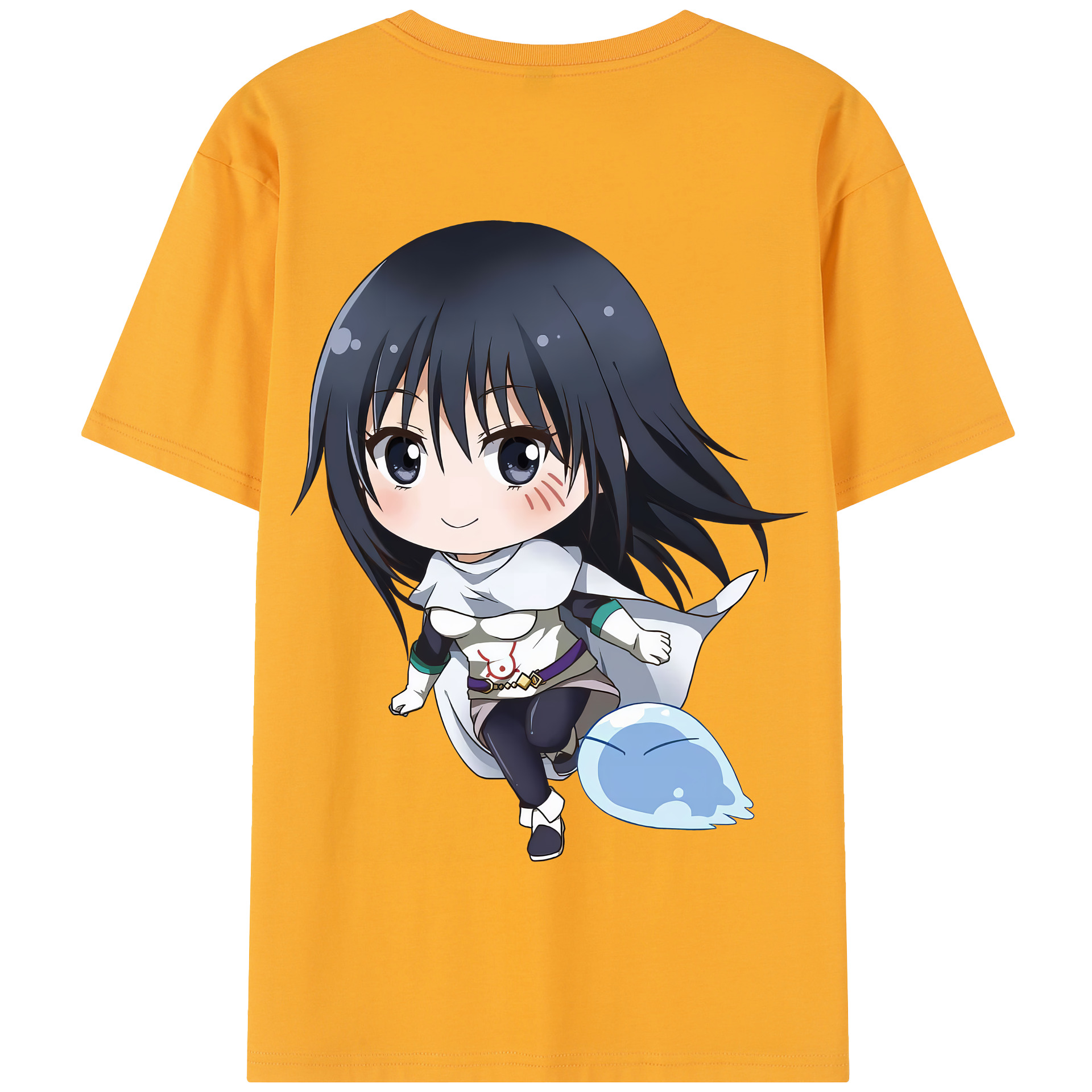 （画像用） 転スラ Regarding Reincarnated to Slime 綿100％半袖Tシャツ（背面プリント）