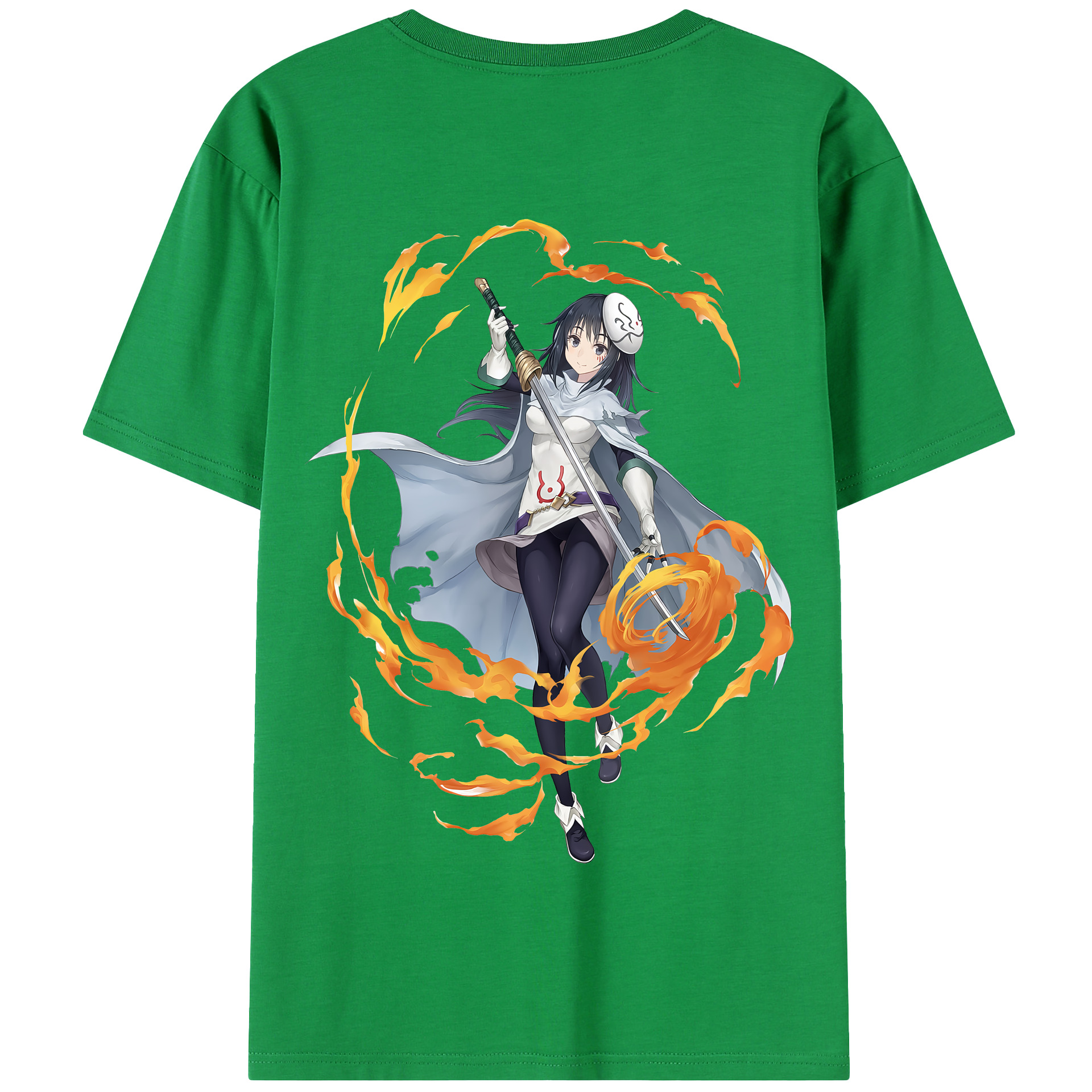 （画像用） 転スラ Regarding Reincarnated to Slime 綿100％半袖Tシャツ（背面プリント）