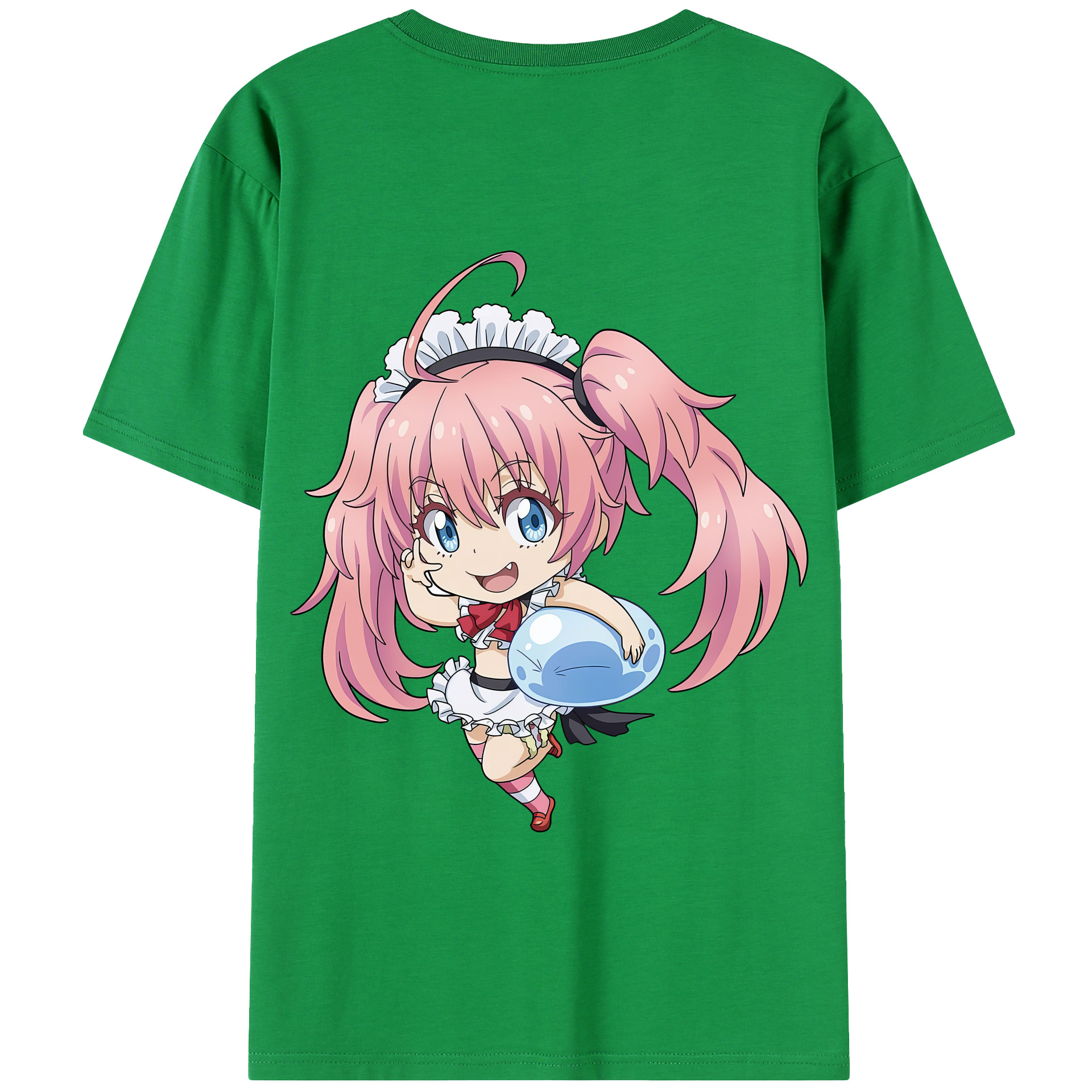 （画像用） 転スラ Regarding Reincarnated to Slime 綿100％半袖Tシャツ（背面プリント）