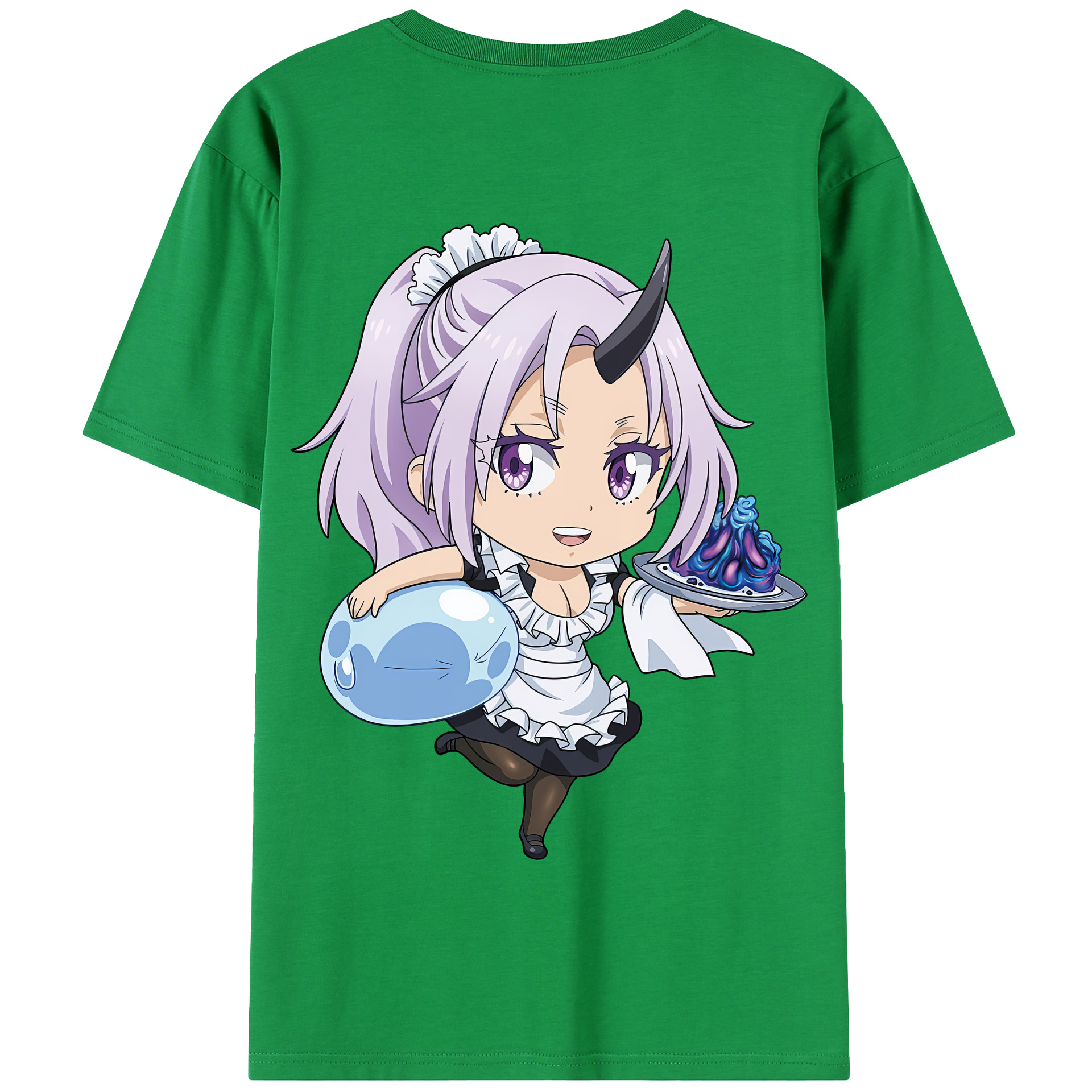 （画像用） 転スラ Regarding Reincarnated to Slime 綿100％半袖Tシャツ（背面プリント）