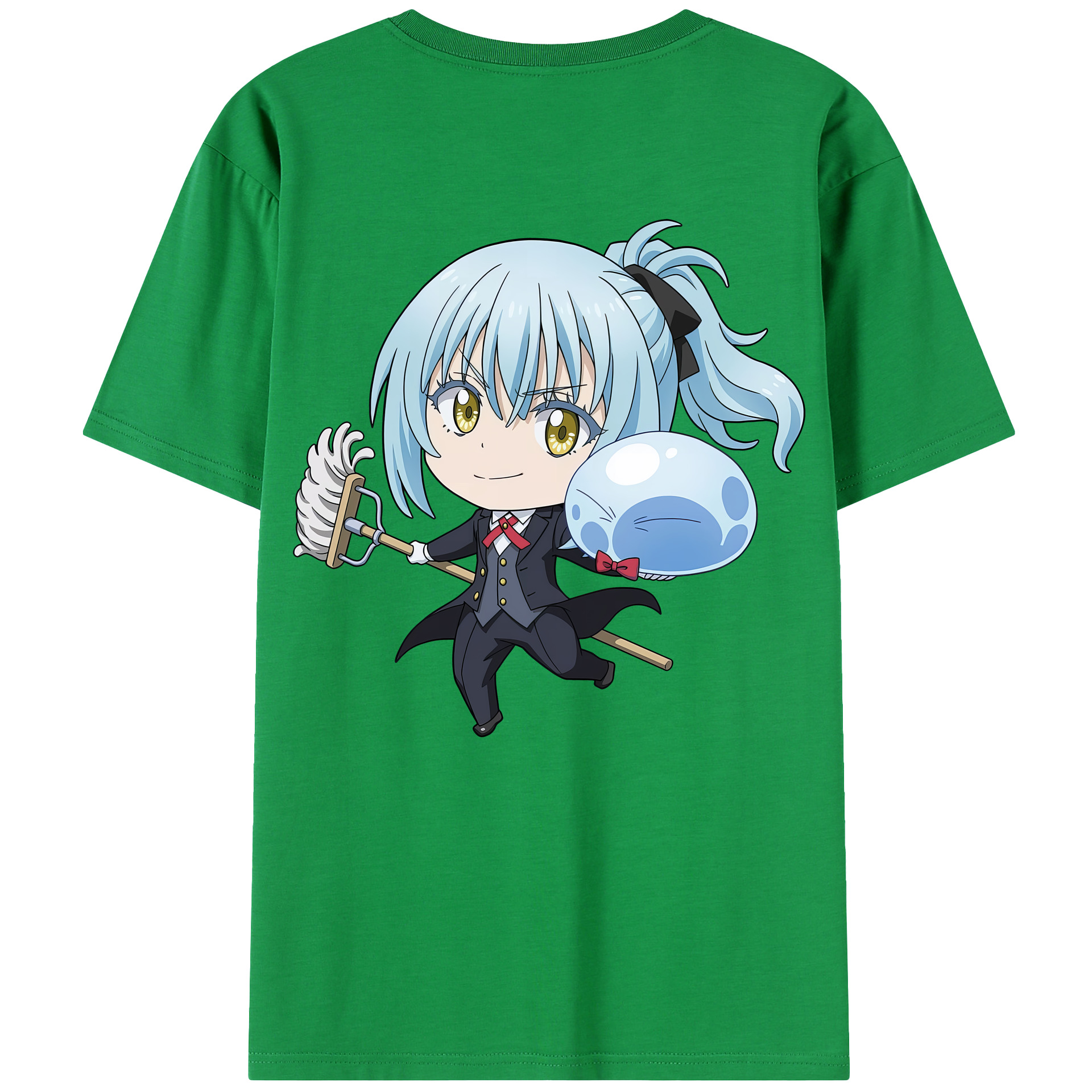 （画像用） 転スラ Regarding Reincarnated to Slime 綿100％半袖Tシャツ（背面プリント）