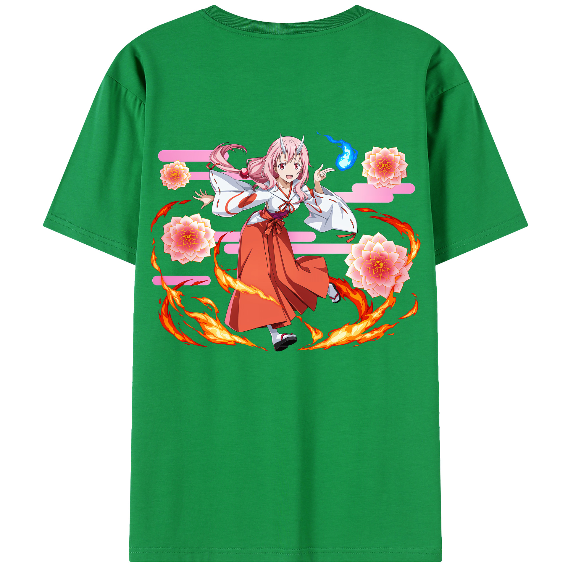 （画像用） 転スラ Regarding Reincarnated to Slime 綿100％半袖Tシャツ（背面プリント）