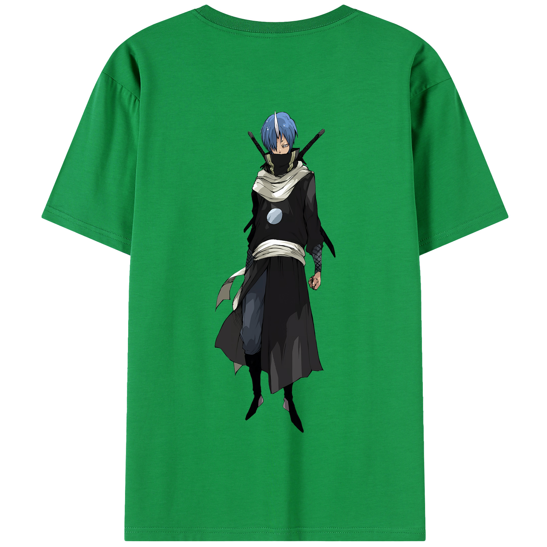 （画像用） 転スラ Regarding Reincarnated to Slime 綿100％半袖Tシャツ（背面プリント）