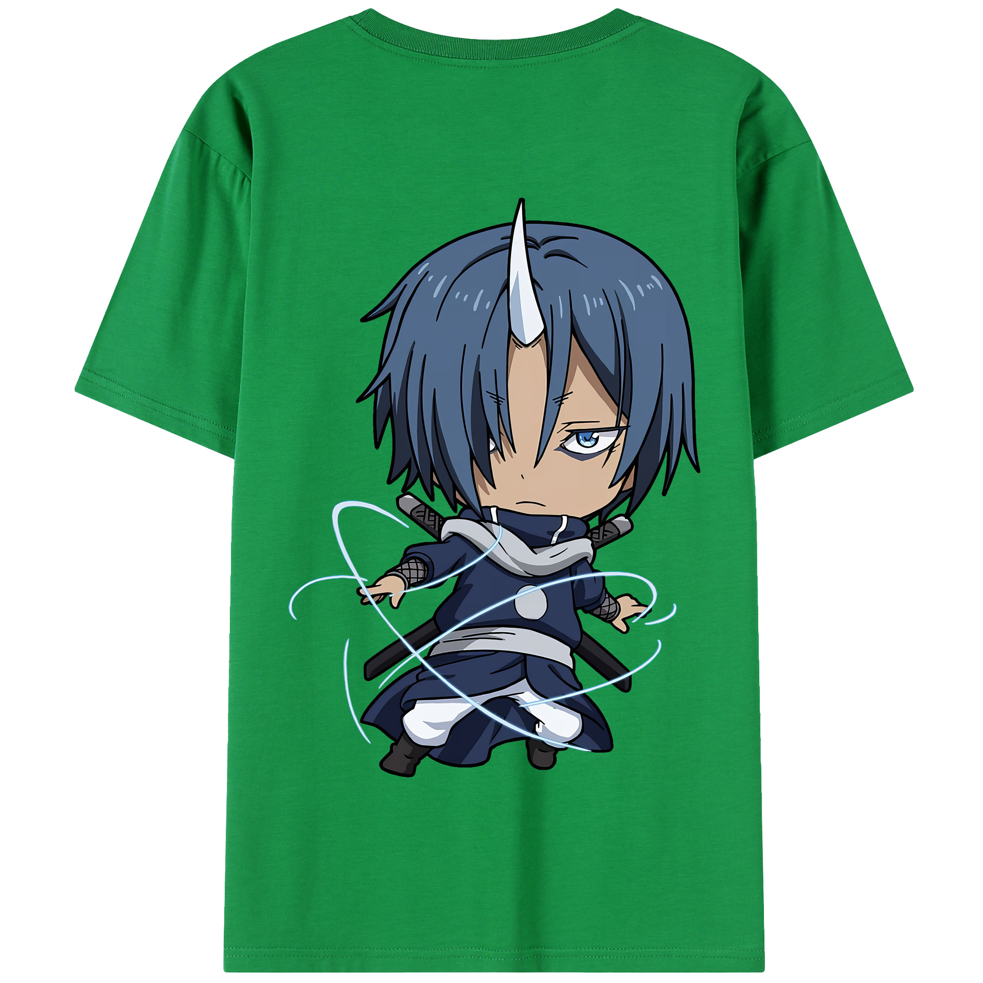 （画像用） 転スラ Regarding Reincarnated to Slime 綿100％半袖Tシャツ（背面プリント）