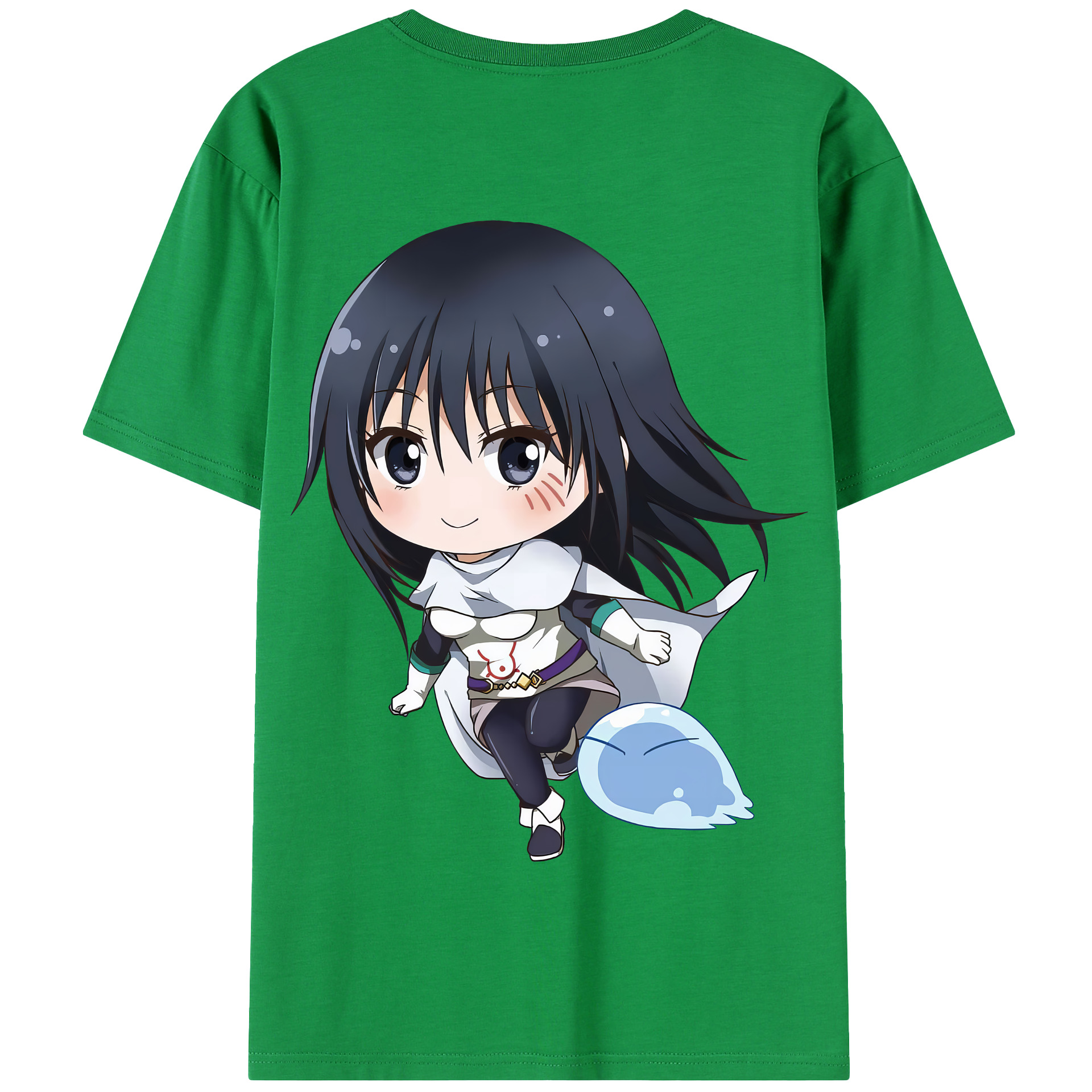 （画像用） 転スラ Regarding Reincarnated to Slime 綿100％半袖Tシャツ（背面プリント）