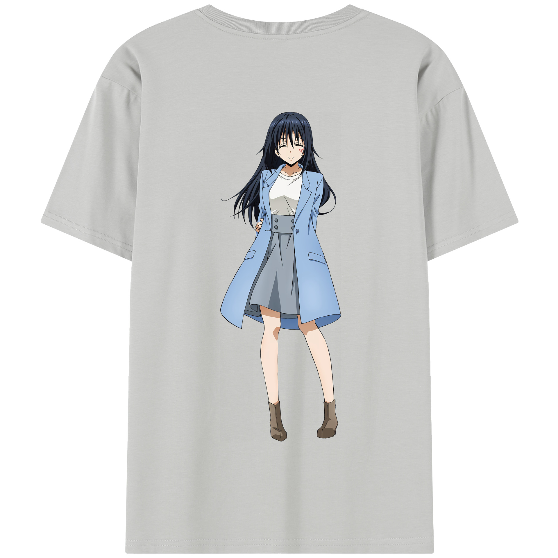 （画像用） 転スラ Regarding Reincarnated to Slime 綿100％半袖Tシャツ（背面プリント）