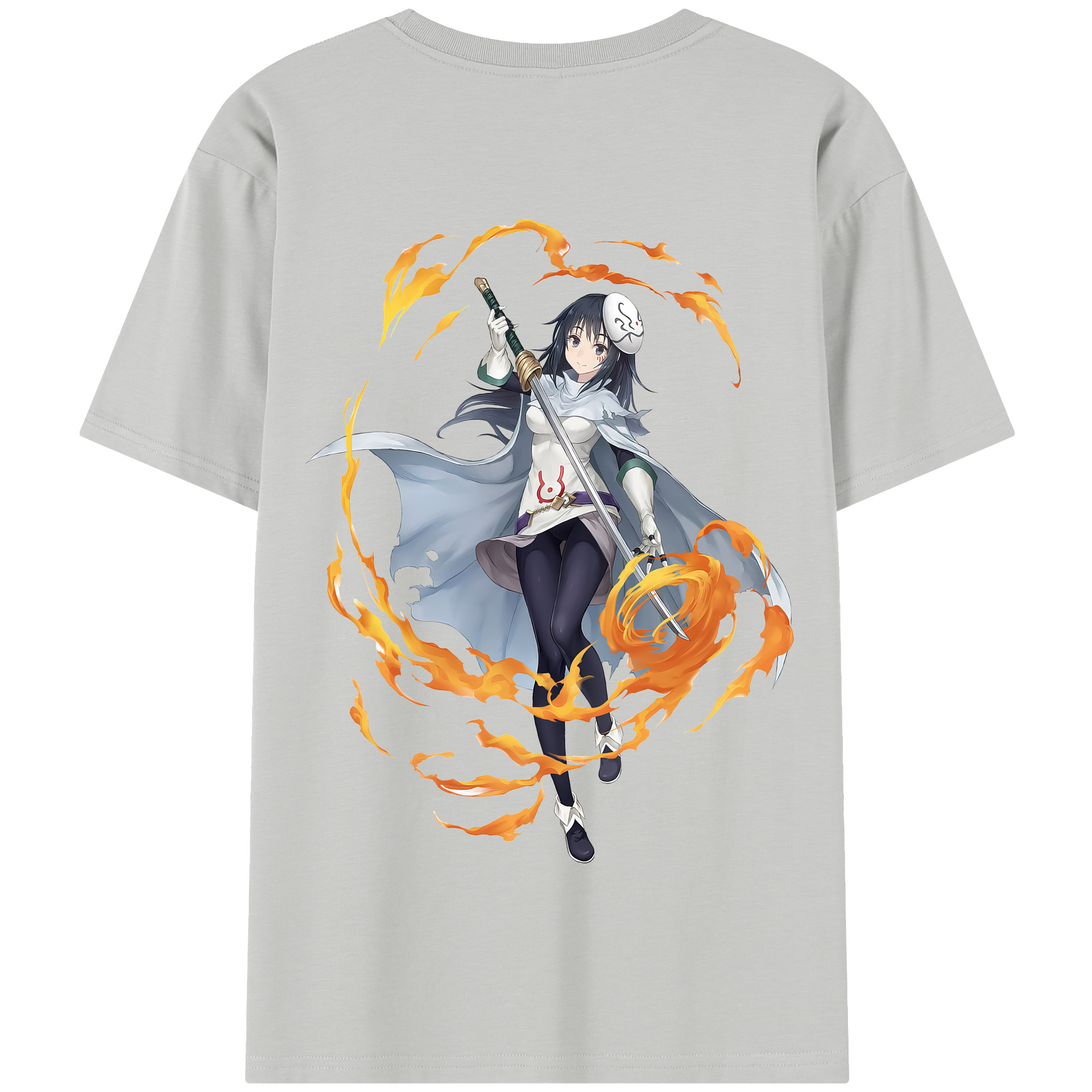 （画像用） 転スラ Regarding Reincarnated to Slime 綿100％半袖Tシャツ（背面プリント）