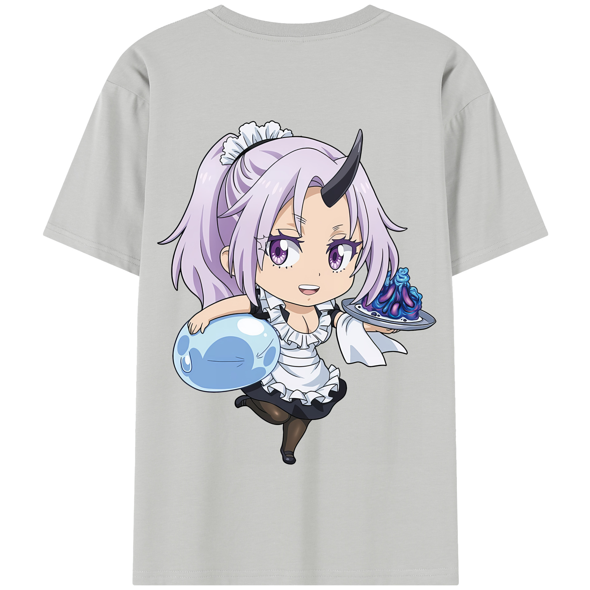 （画像用） 転スラ Regarding Reincarnated to Slime 綿100％半袖Tシャツ（背面プリント）