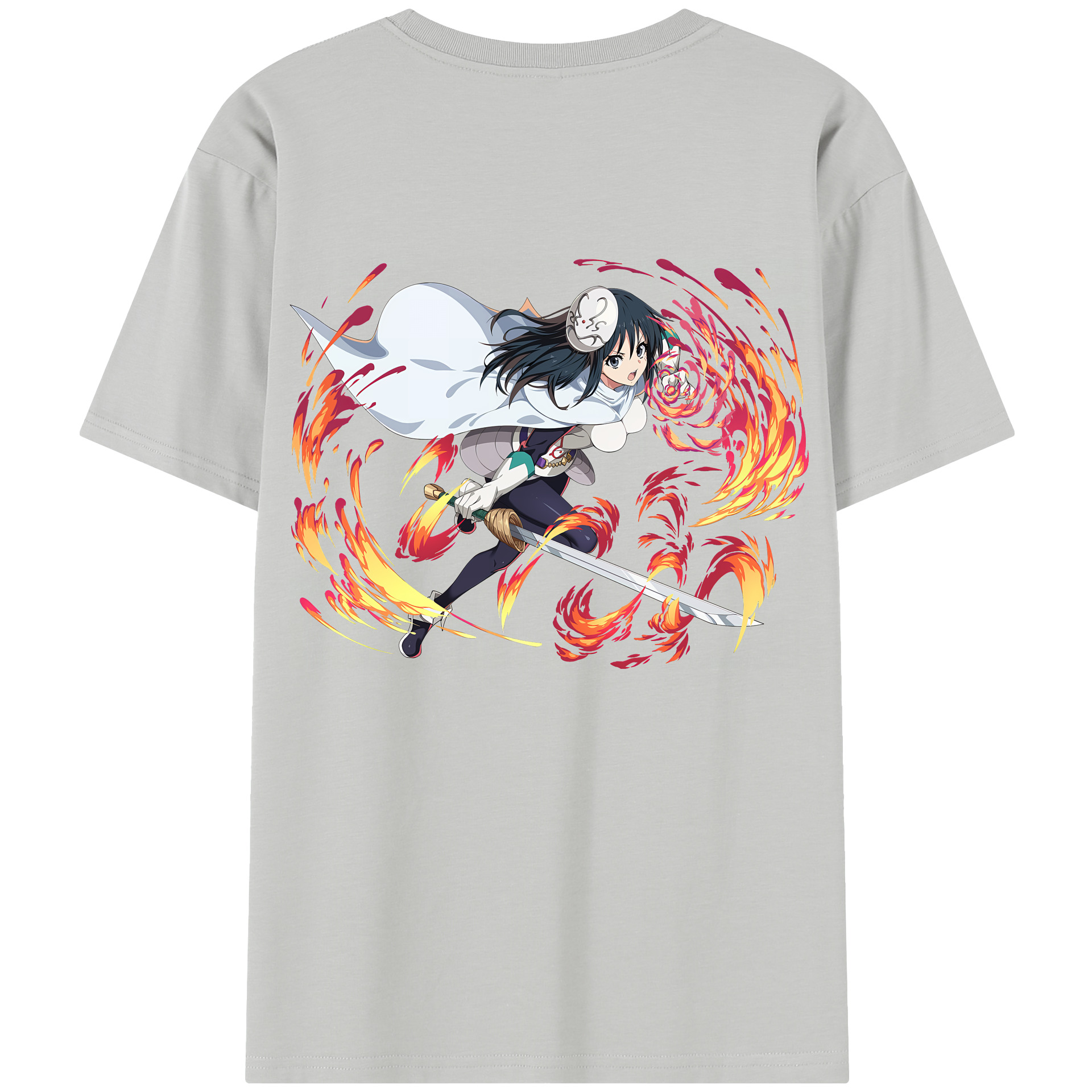 （画像用） 転スラ Regarding Reincarnated to Slime 綿100％半袖Tシャツ（背面プリント）