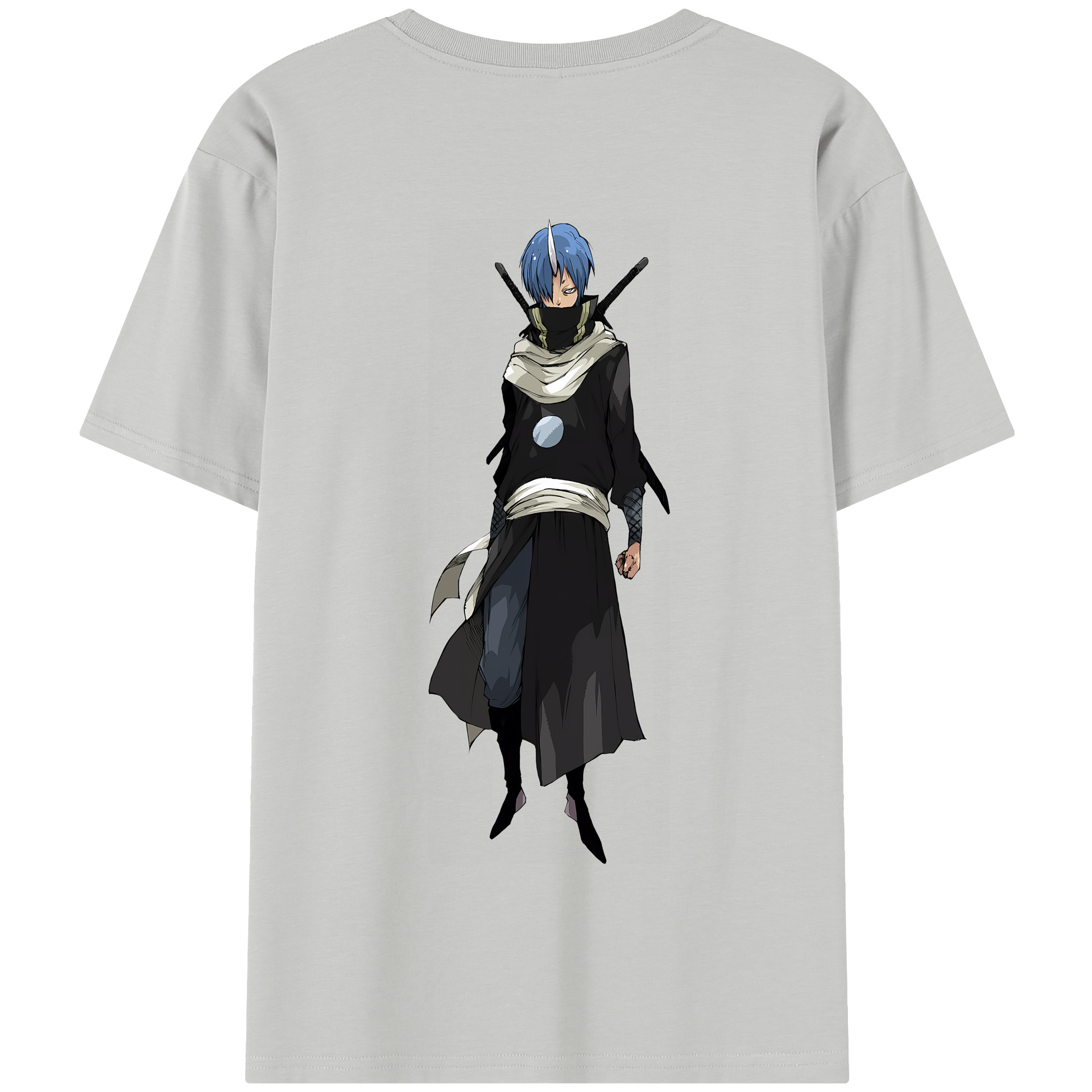 （画像用） 転スラ Regarding Reincarnated to Slime 綿100％半袖Tシャツ（背面プリント）