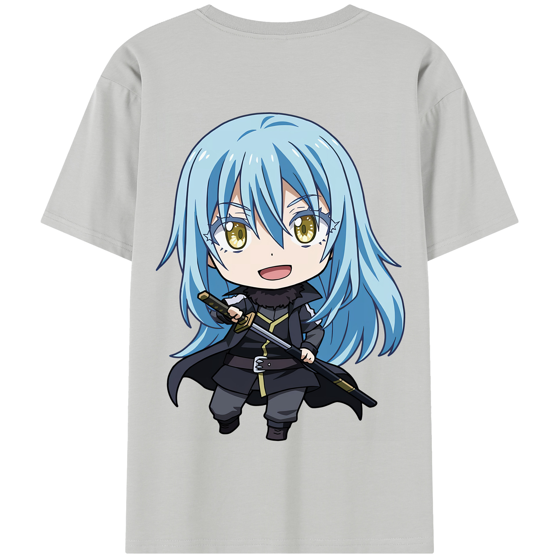 （画像用） 転スラ Regarding Reincarnated to Slime 綿100％半袖Tシャツ（背面プリント）