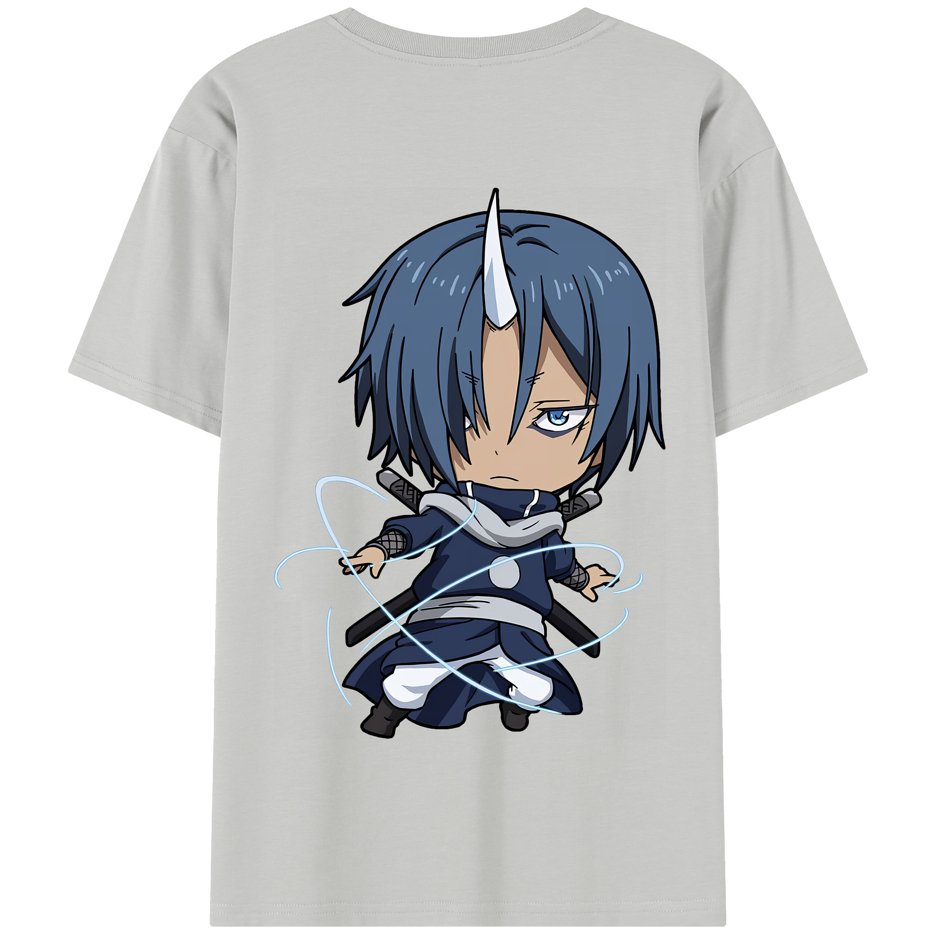 （画像用） 転スラ Regarding Reincarnated to Slime 綿100％半袖Tシャツ（背面プリント）