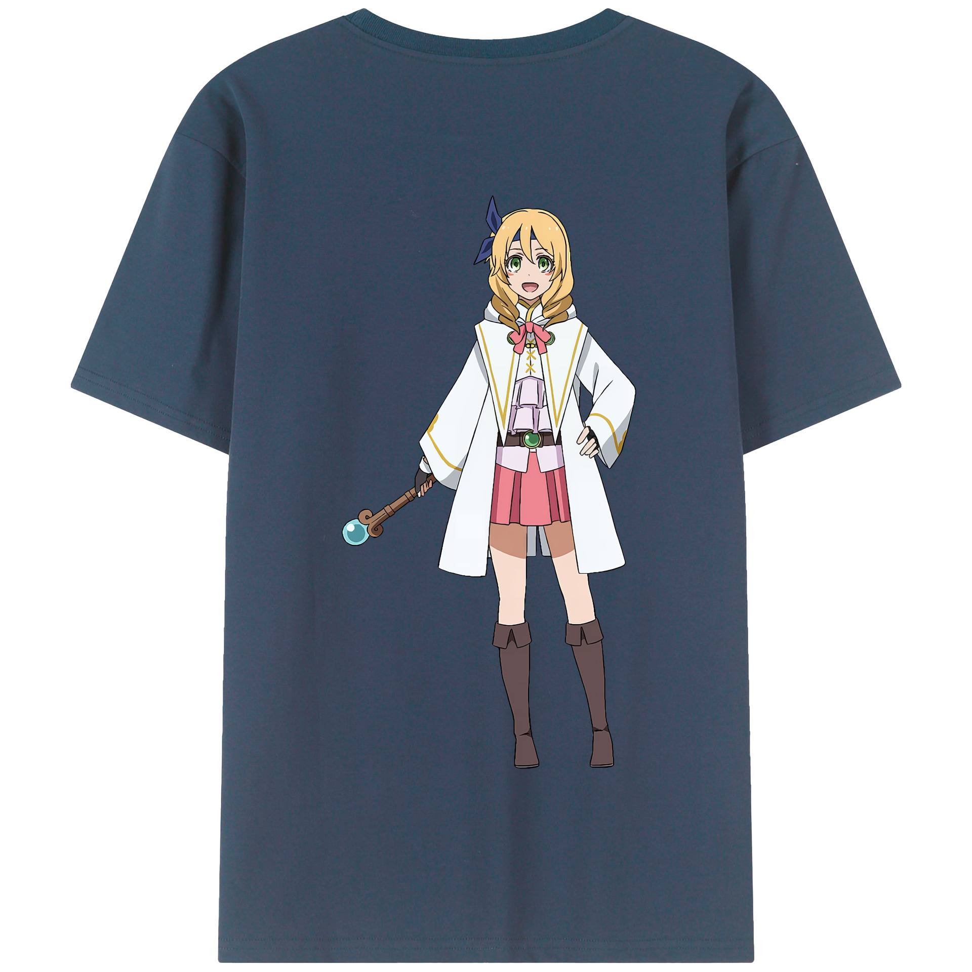 （画像用） 転スラ Regarding Reincarnated to Slime 綿100％半袖Tシャツ（背面プリント）