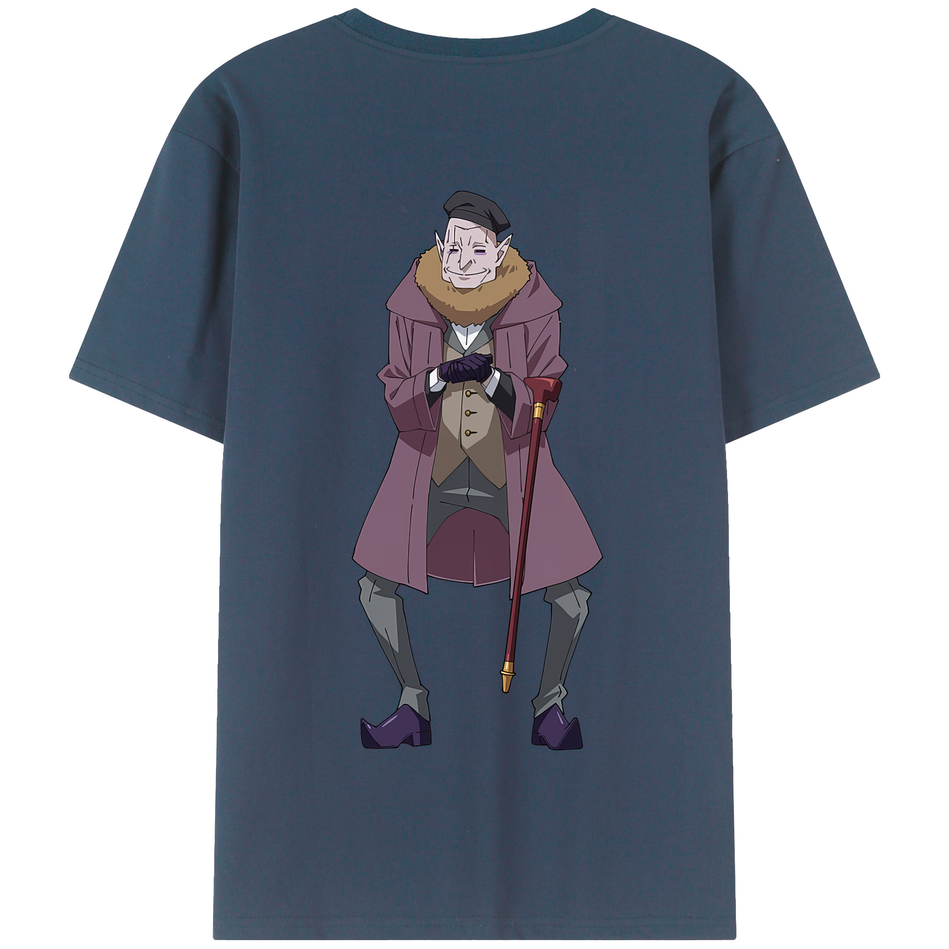 （画像用） 転スラ Regarding Reincarnated to Slime 綿100％半袖Tシャツ（背面プリント）