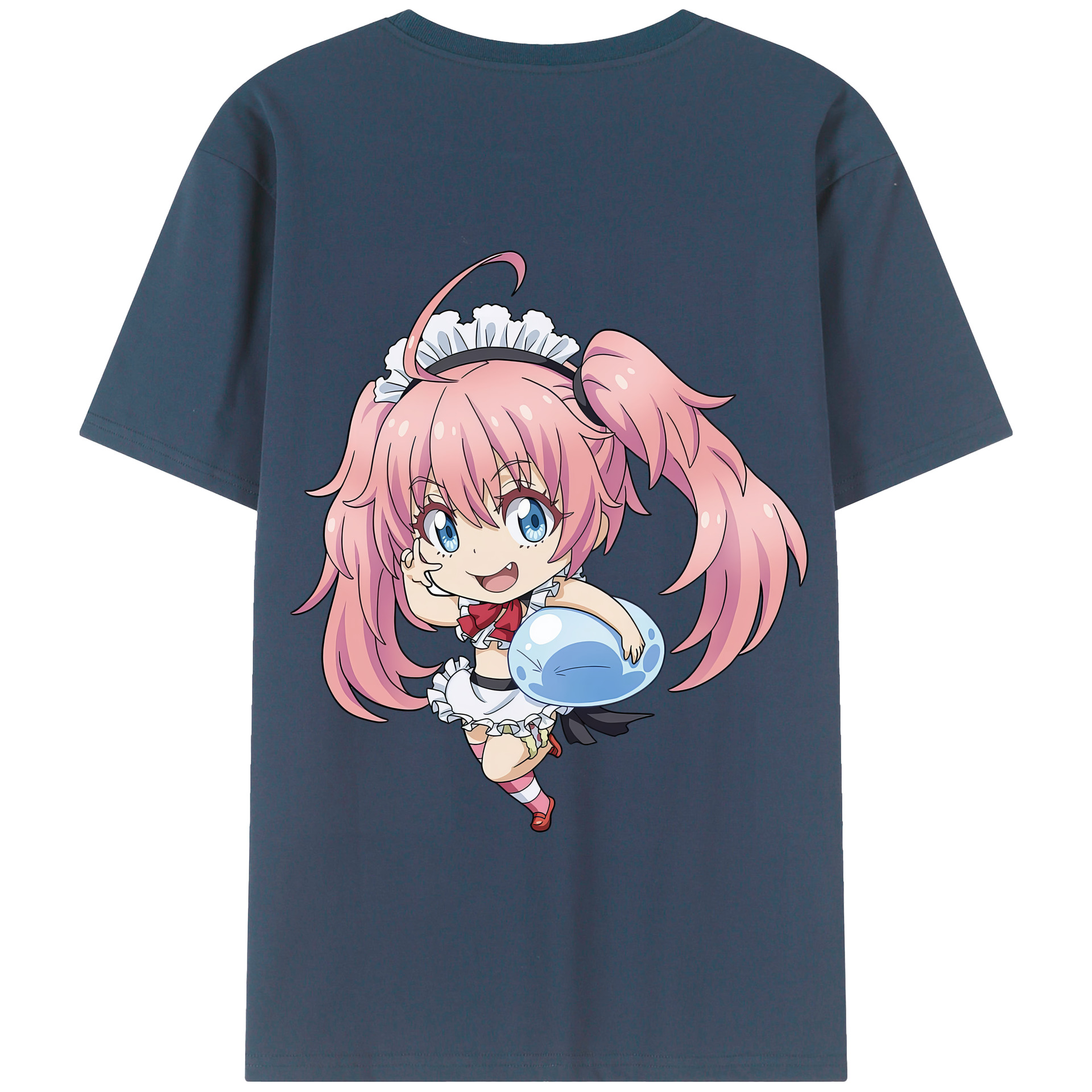 （画像用） 転スラ Regarding Reincarnated to Slime 綿100％半袖Tシャツ（背面プリント）