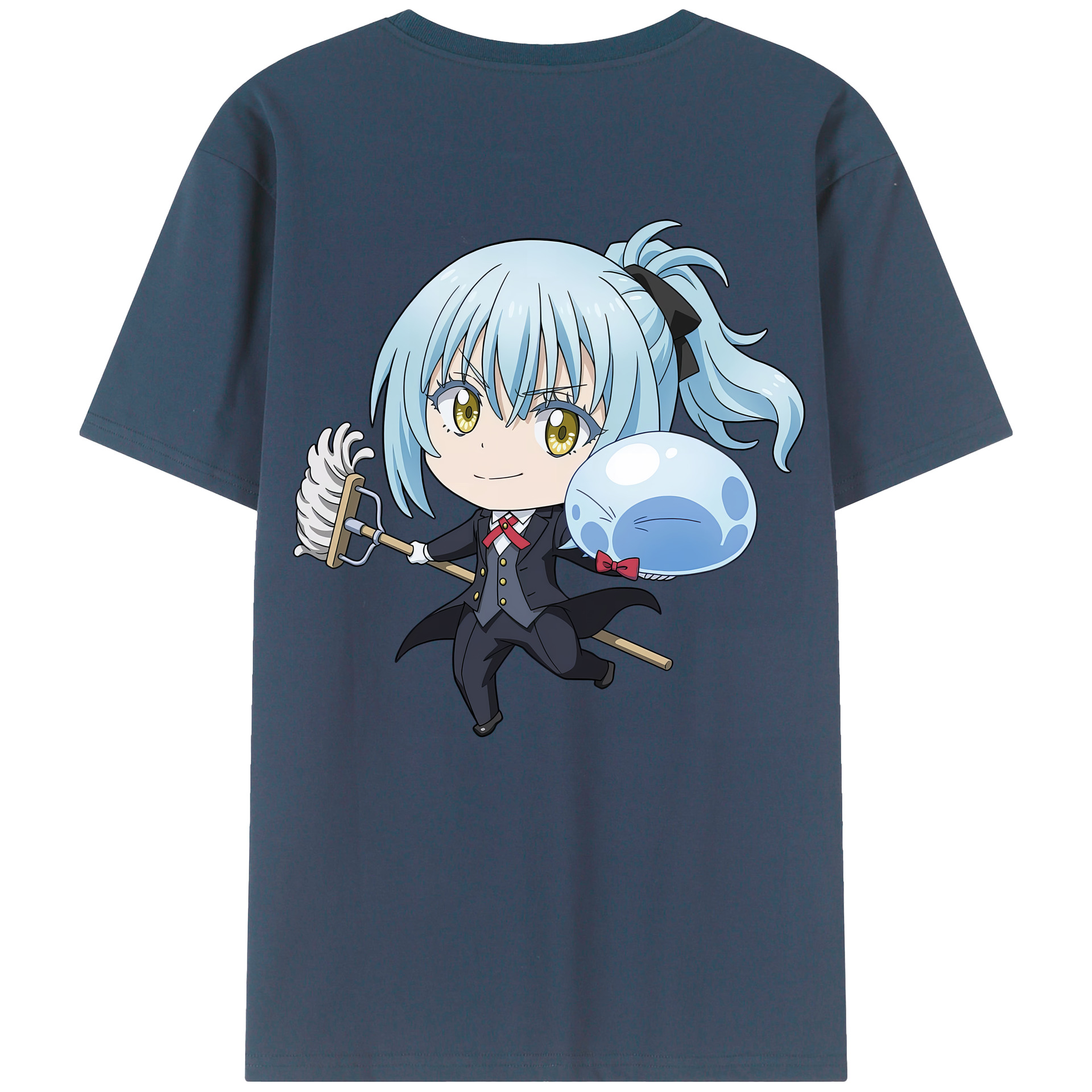 （画像用） 転スラ Regarding Reincarnated to Slime 綿100％半袖Tシャツ（背面プリント）