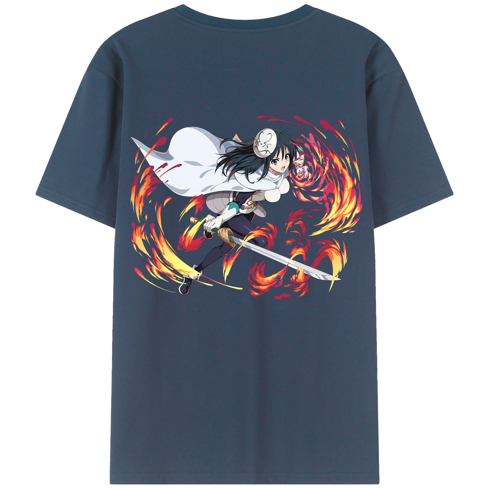 （画像用） 転スラ Regarding Reincarnated to Slime 綿100％半袖Tシャツ（背面プリント）