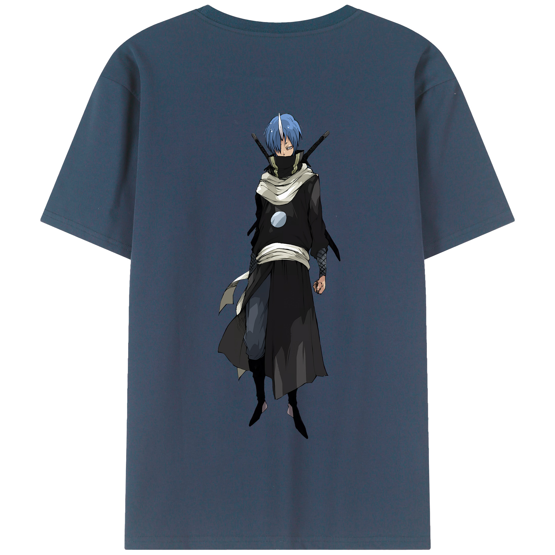 （画像用） 転スラ Regarding Reincarnated to Slime 綿100％半袖Tシャツ（背面プリント）