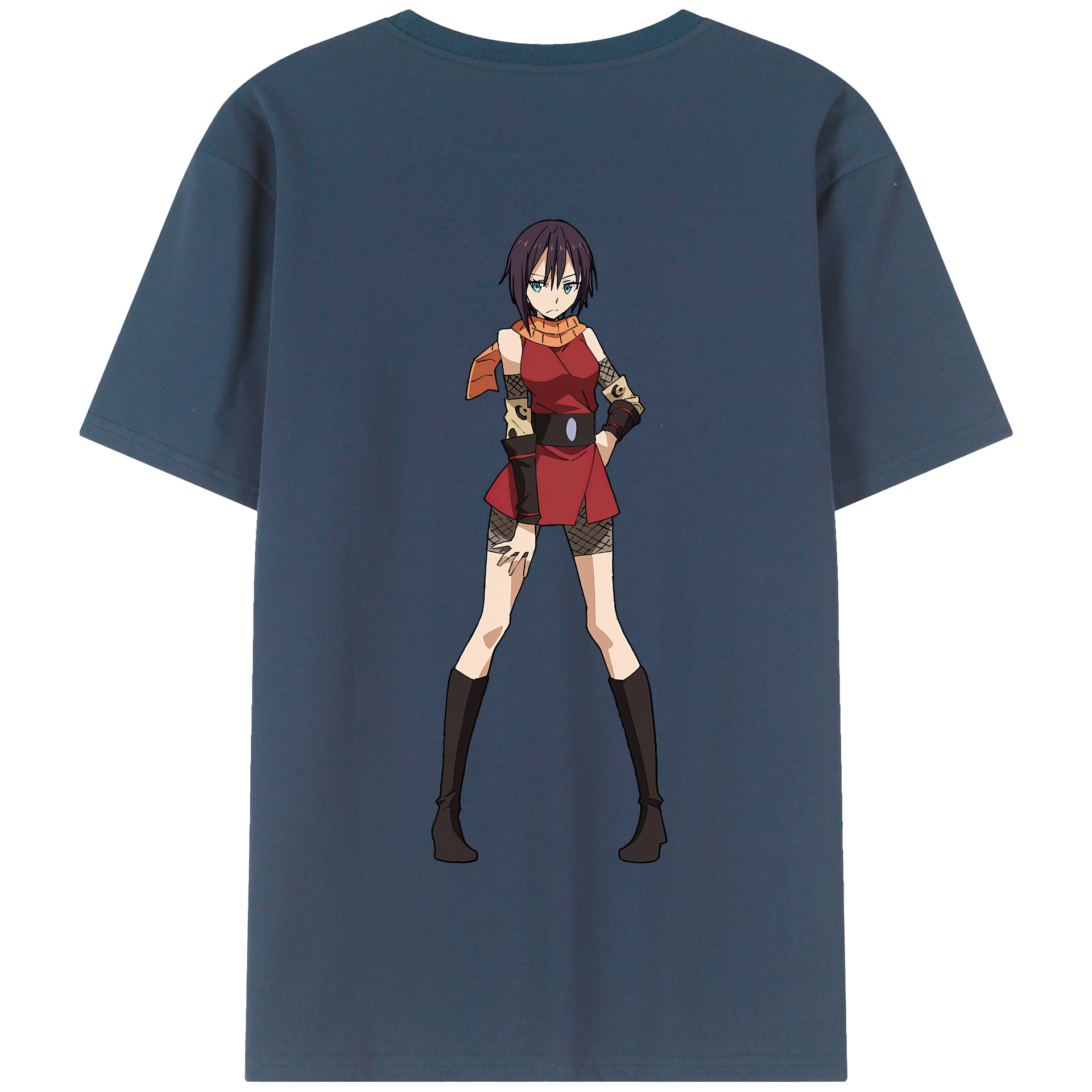（画像用） 転スラ Regarding Reincarnated to Slime 綿100％半袖Tシャツ（背面プリント）
