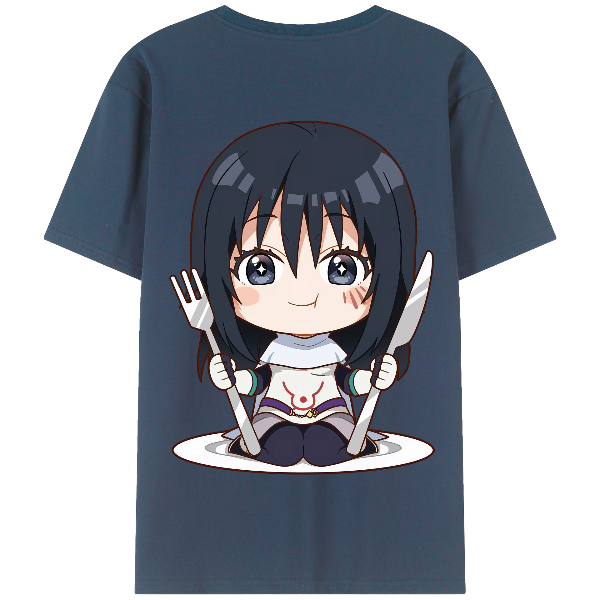（画像用） 転スラ Regarding Reincarnated to Slime 綿100％半袖Tシャツ（背面プリント）