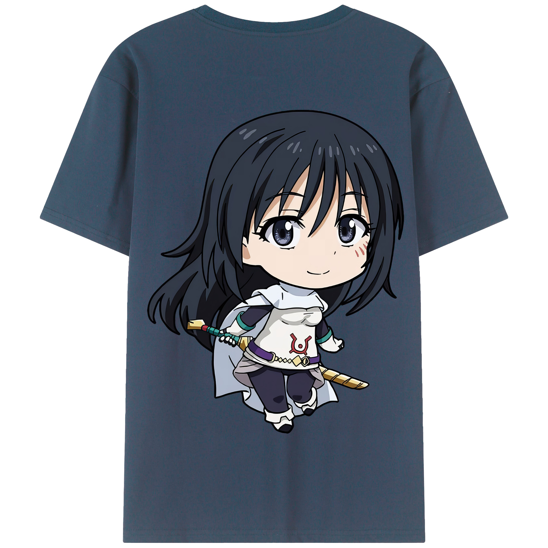 （画像用） 転スラ Regarding Reincarnated to Slime 綿100％半袖Tシャツ（背面プリント）