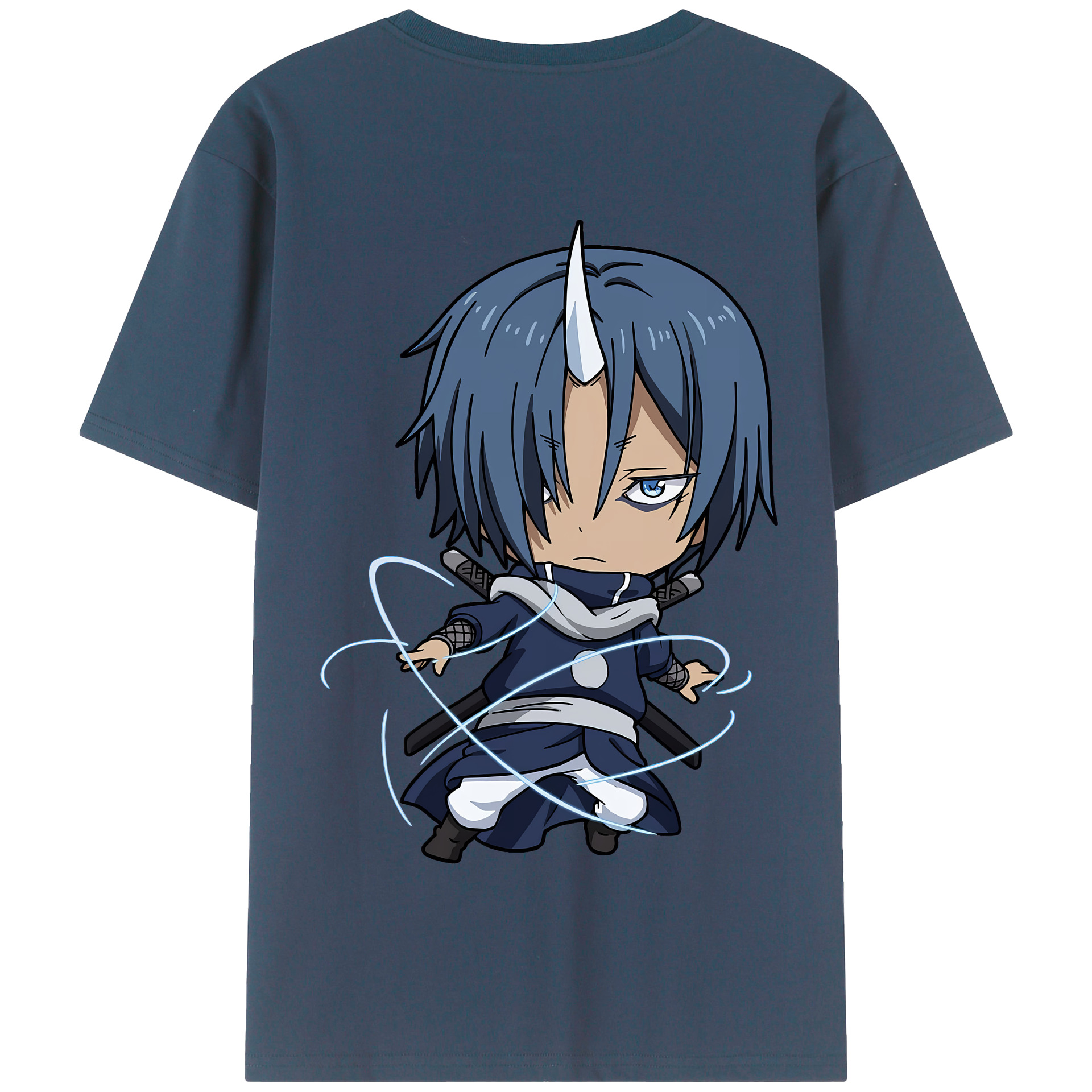 （画像用） 転スラ Regarding Reincarnated to Slime 綿100％半袖Tシャツ（背面プリント）