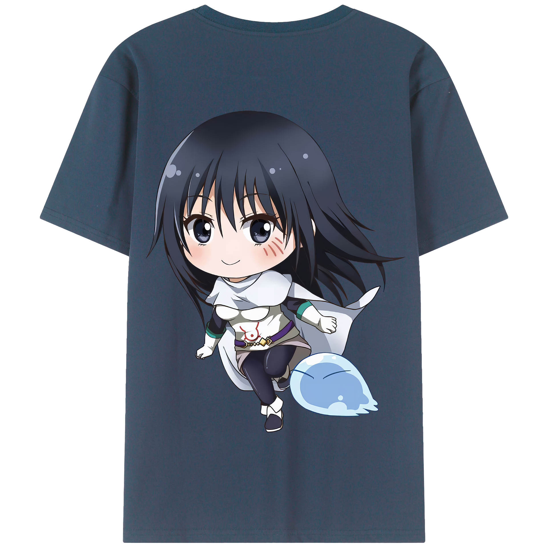（画像用） 転スラ Regarding Reincarnated to Slime 綿100％半袖Tシャツ（背面プリント）