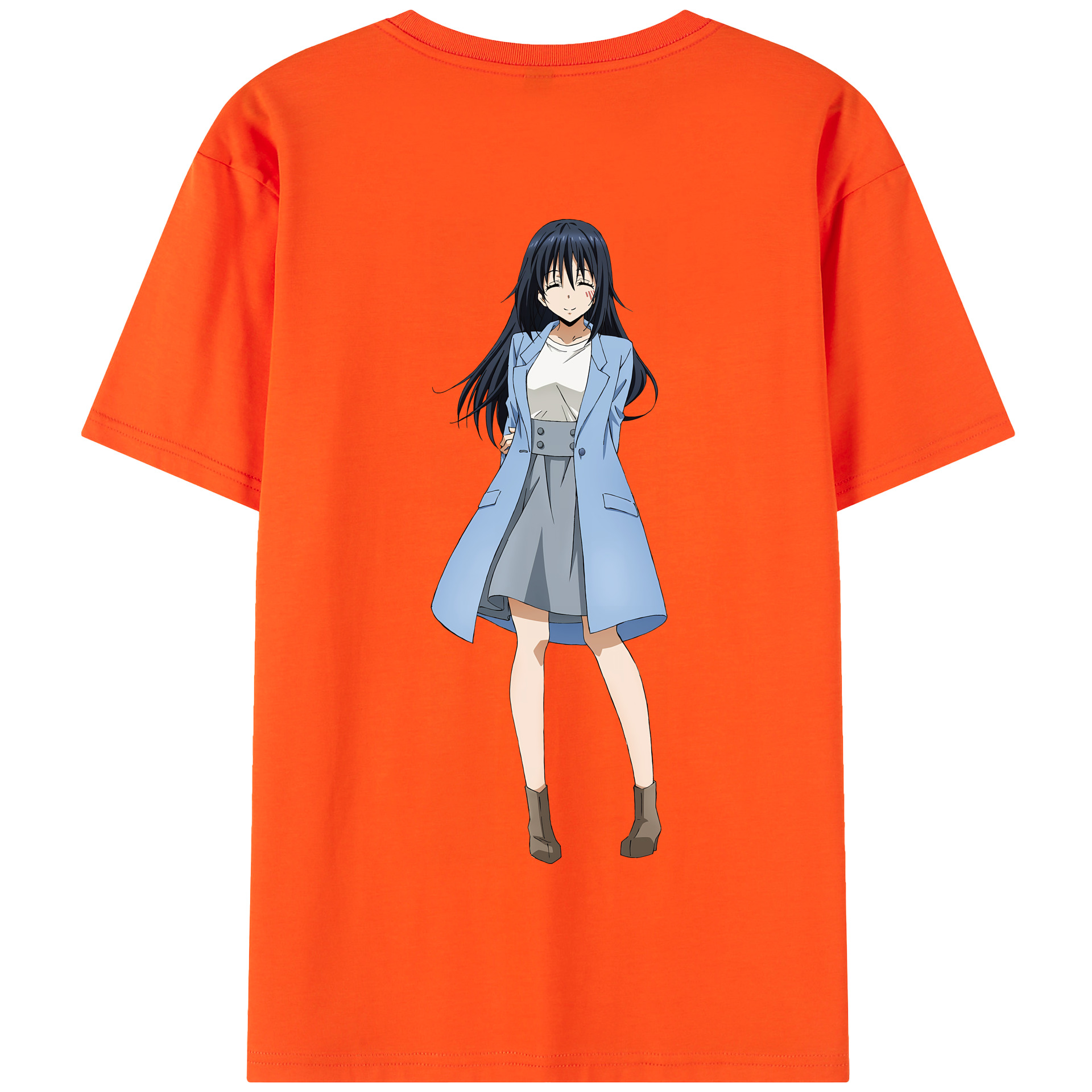 （画像用） 転スラ Regarding Reincarnated to Slime 綿100％半袖Tシャツ（背面プリント）