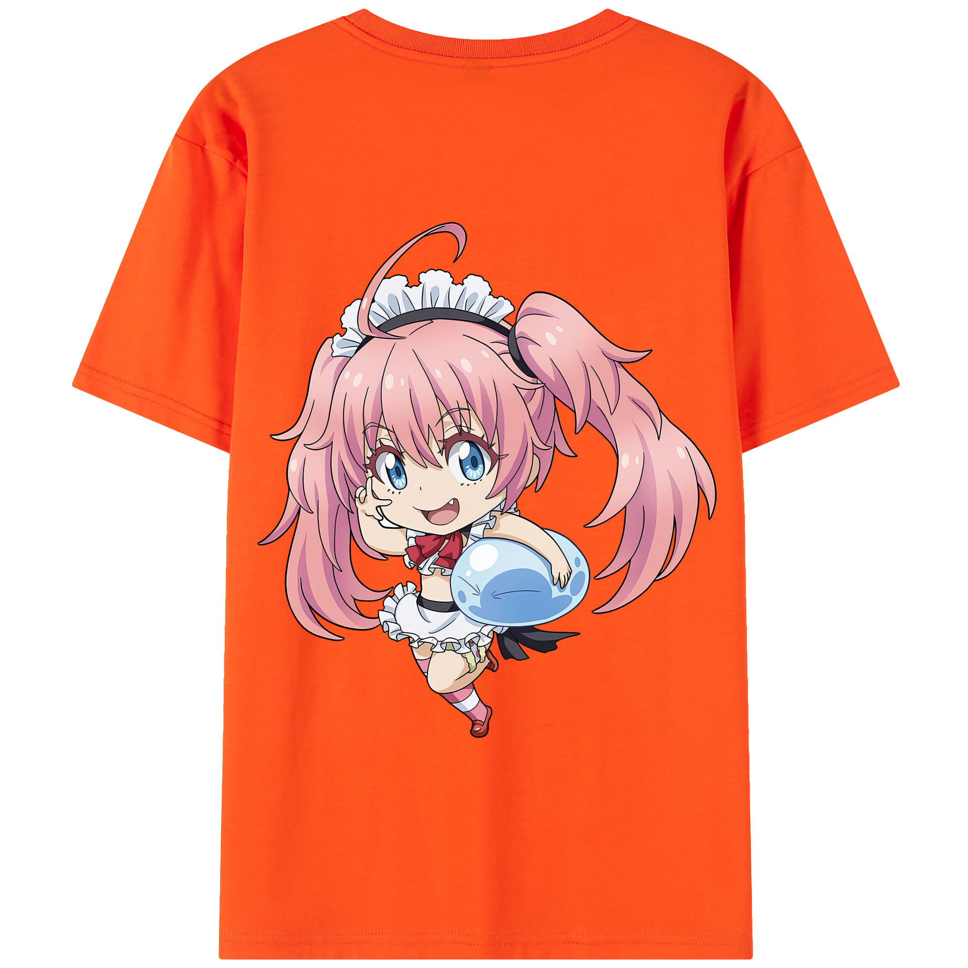 （画像用） 転スラ Regarding Reincarnated to Slime 綿100％半袖Tシャツ（背面プリント）