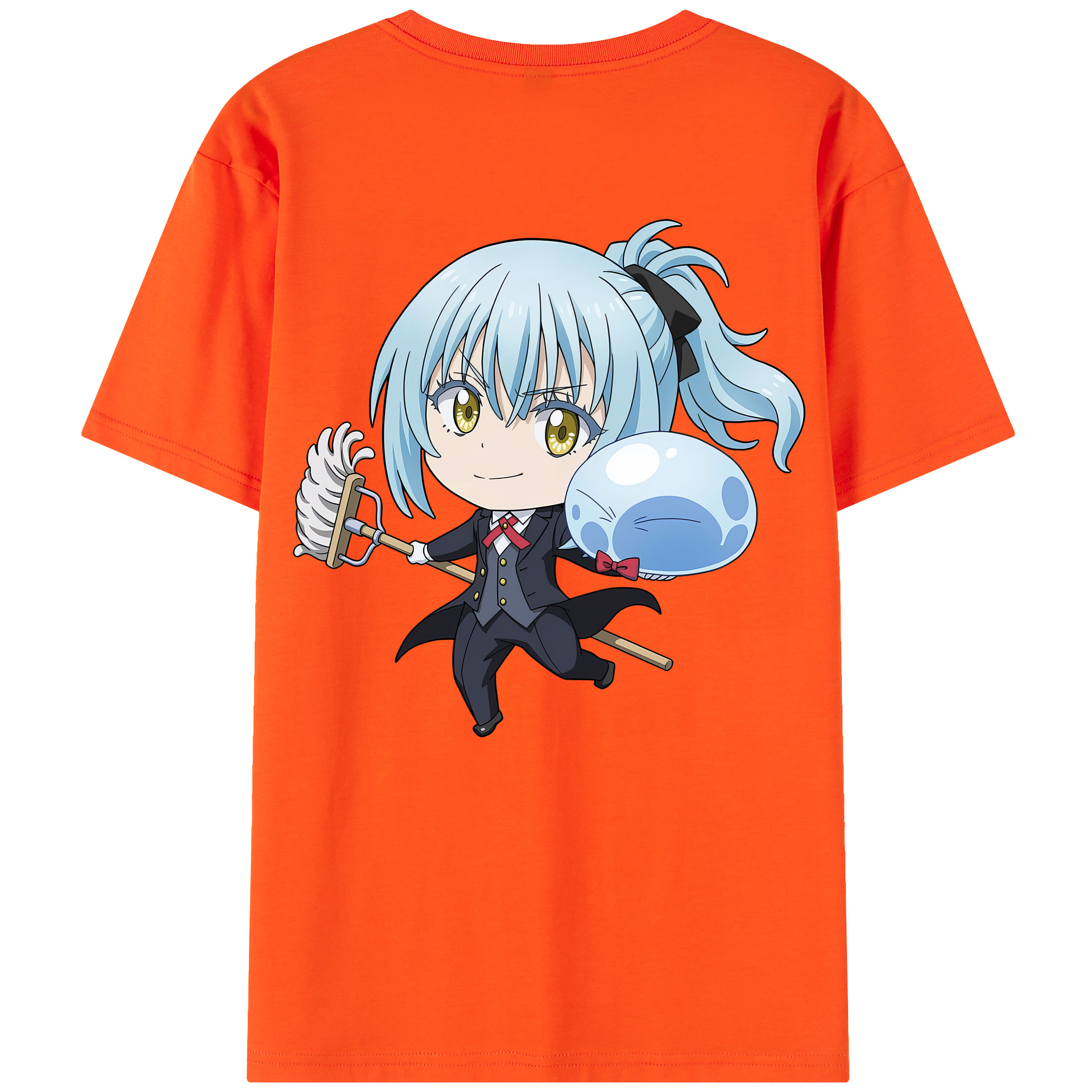 （画像用） 転スラ Regarding Reincarnated to Slime 綿100％半袖Tシャツ（背面プリント）