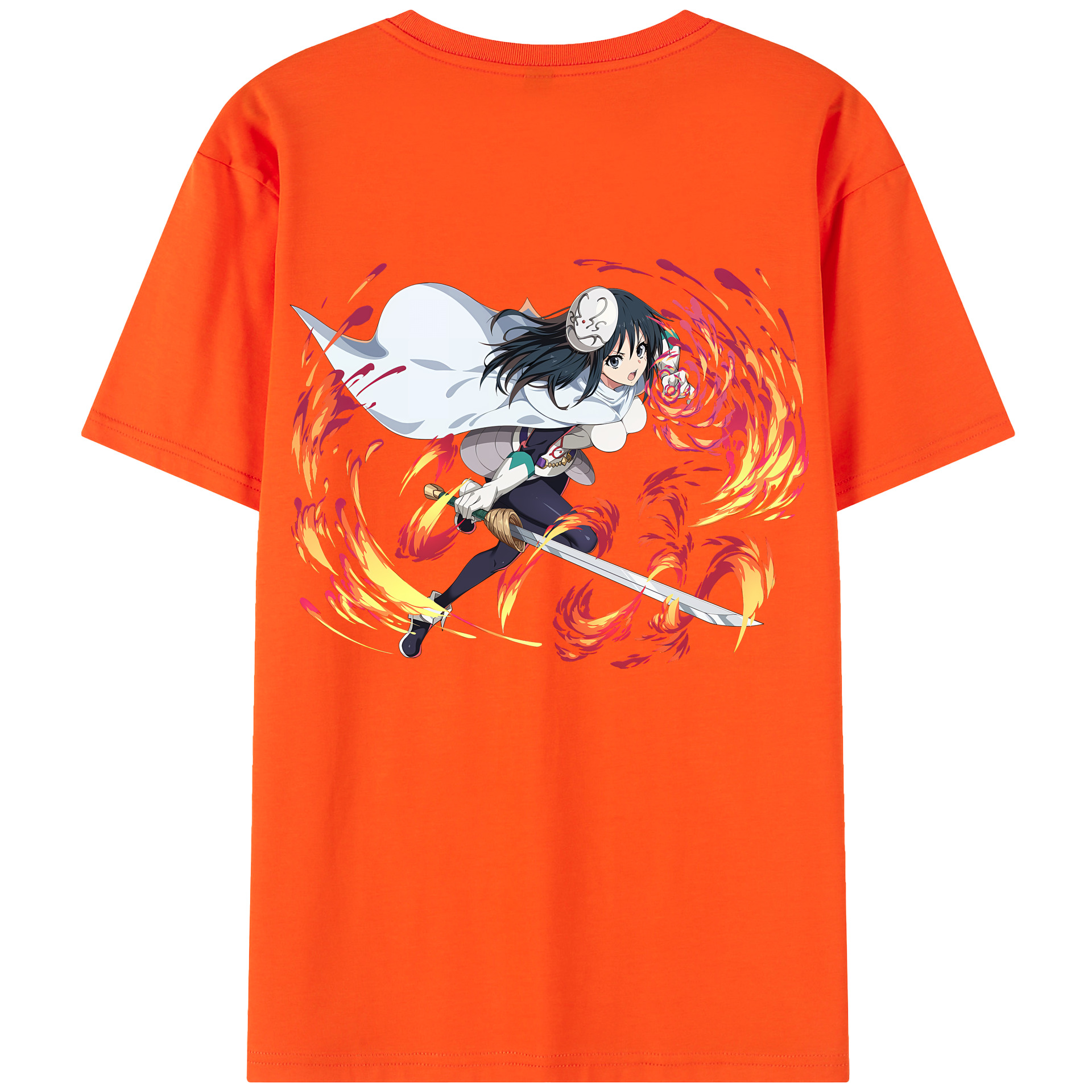 （画像用） 転スラ Regarding Reincarnated to Slime 綿100％半袖Tシャツ（背面プリント）
