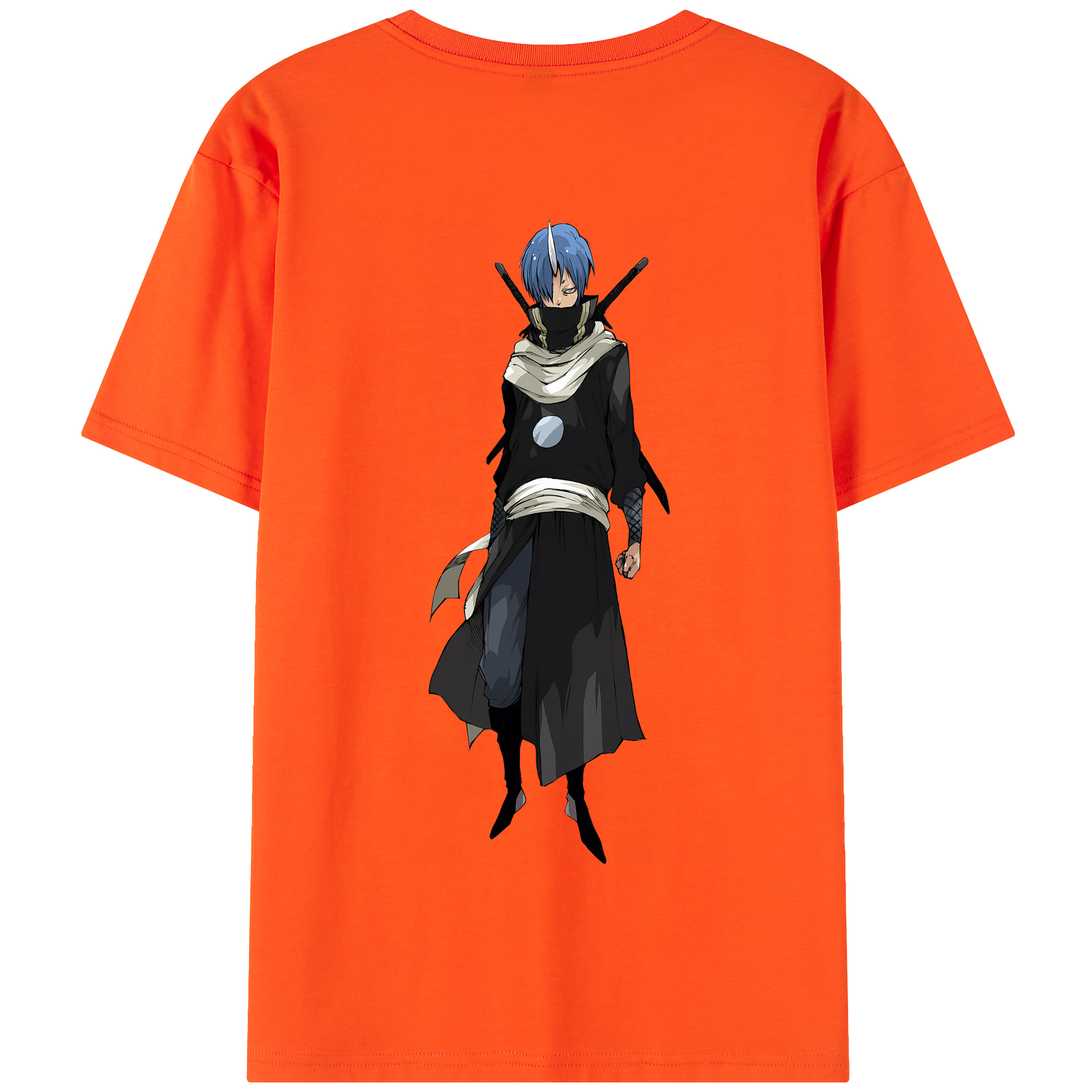 （画像用） 転スラ Regarding Reincarnated to Slime 綿100％半袖Tシャツ（背面プリント）