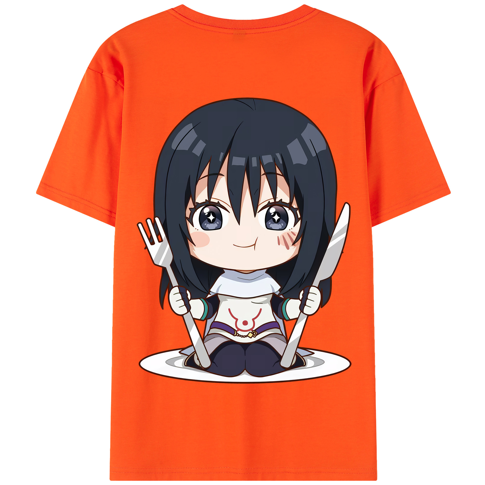 （画像用） 転スラ Regarding Reincarnated to Slime 綿100％半袖Tシャツ（背面プリント）