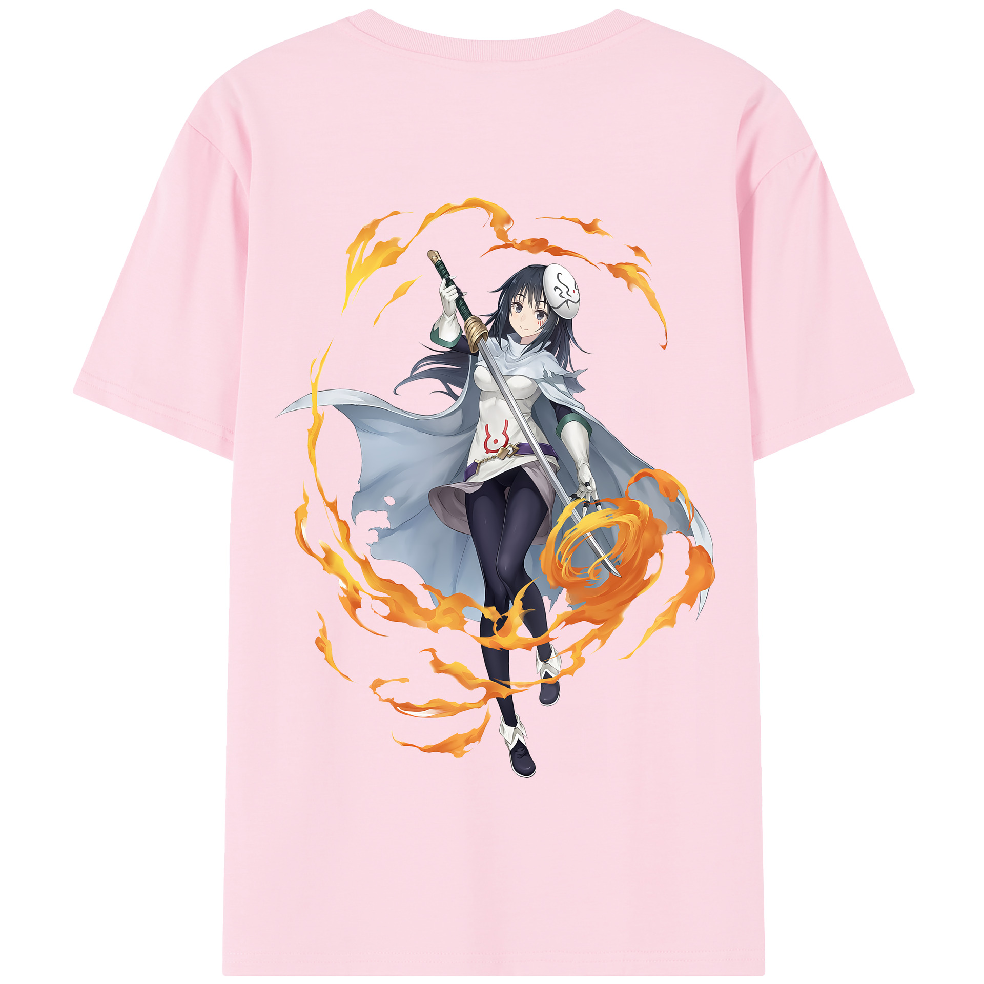 （画像用） 転スラ Regarding Reincarnated to Slime 綿100％半袖Tシャツ（背面プリント）