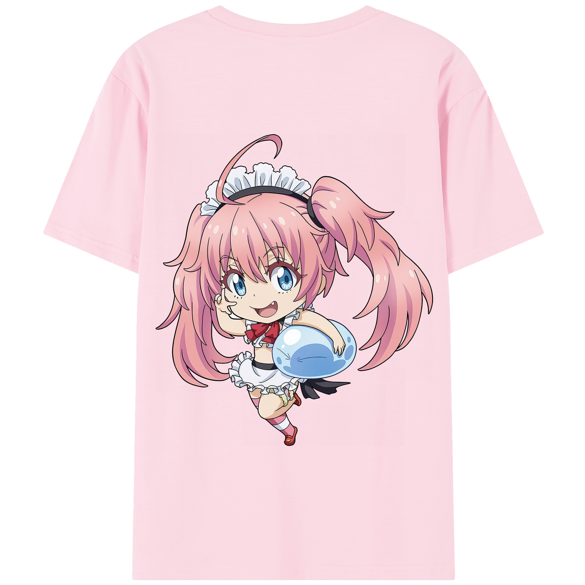 （画像用） 転スラ Regarding Reincarnated to Slime 綿100％半袖Tシャツ（背面プリント）