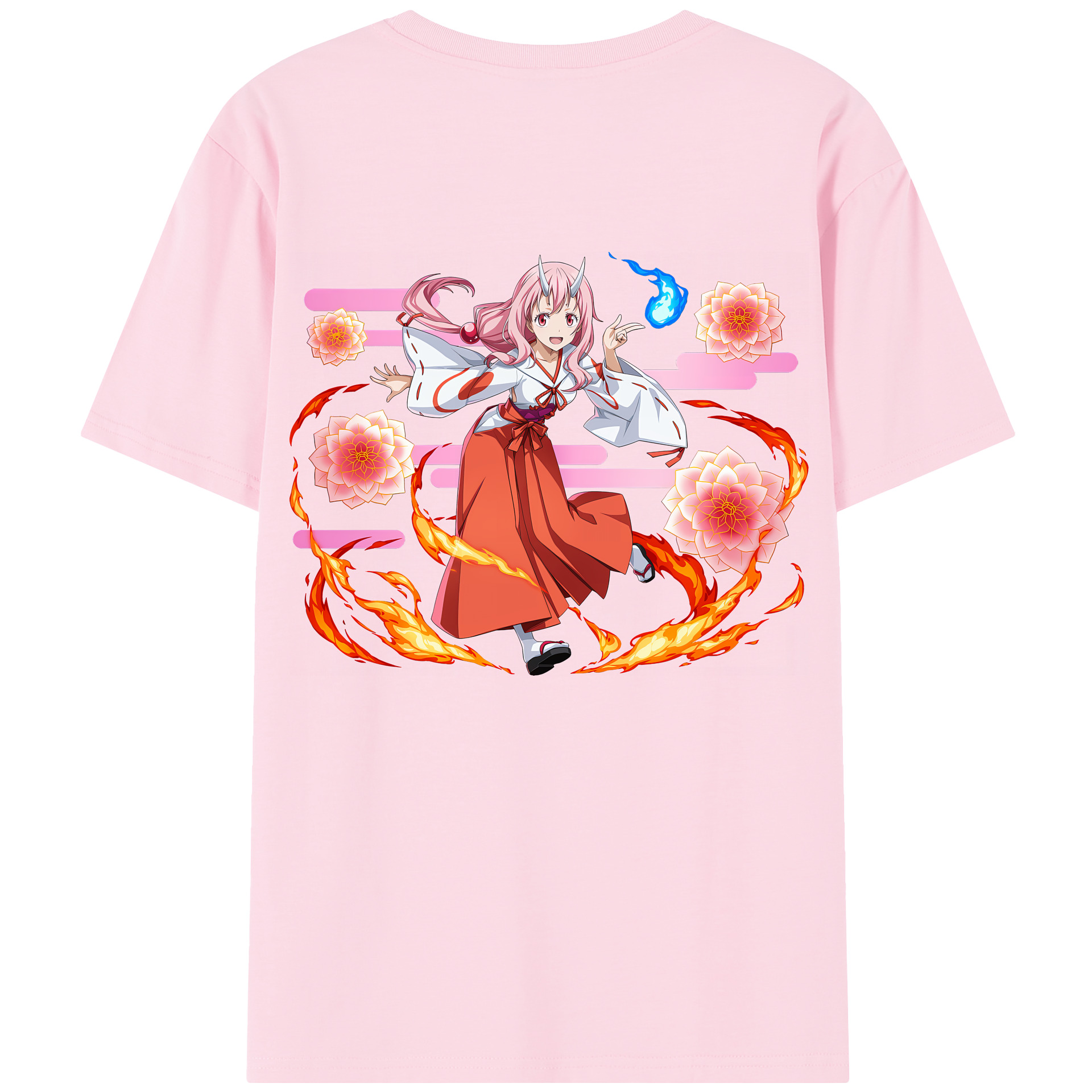 （画像用） 転スラ Regarding Reincarnated to Slime 綿100％半袖Tシャツ（背面プリント）