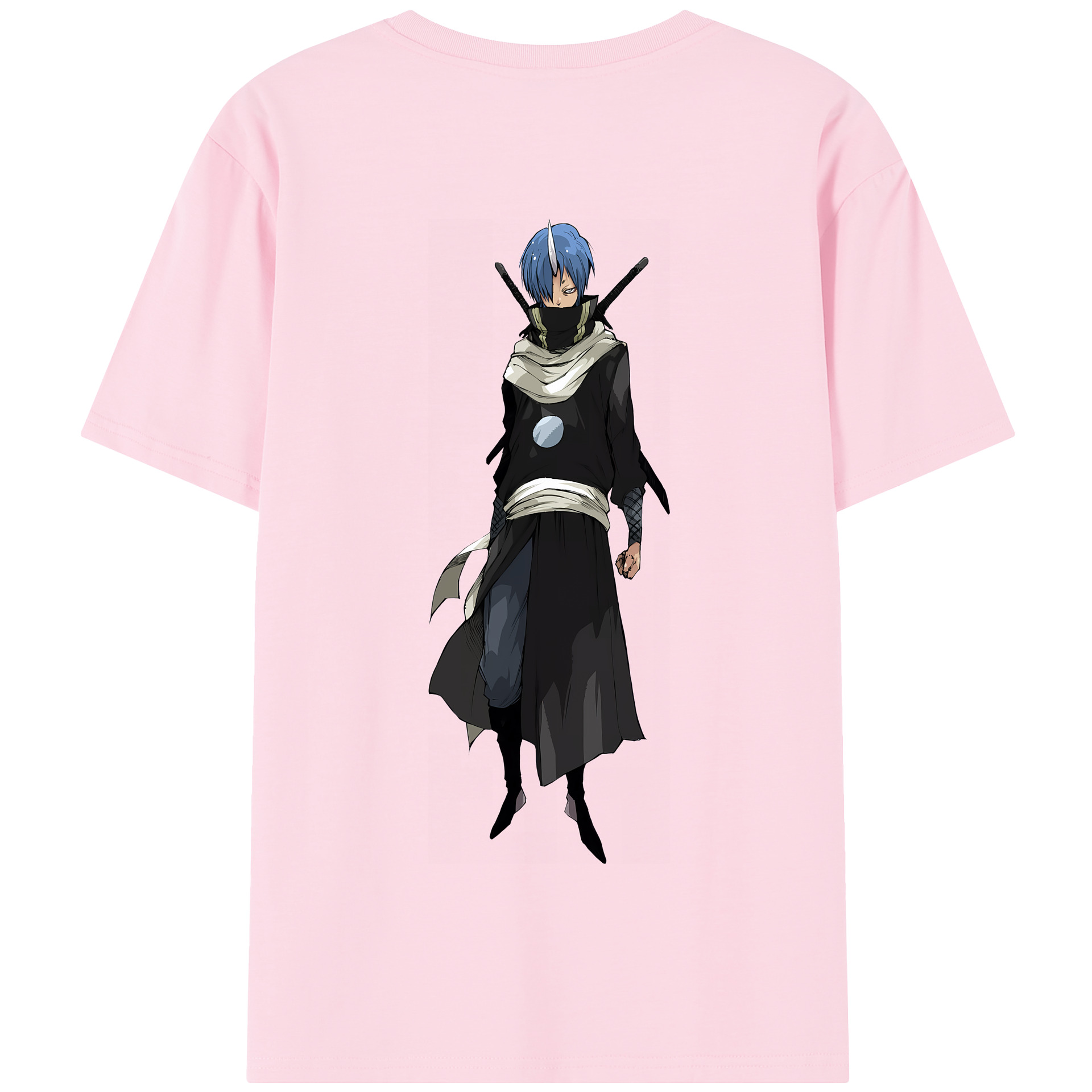 （画像用） 転スラ Regarding Reincarnated to Slime 綿100％半袖Tシャツ（背面プリント）