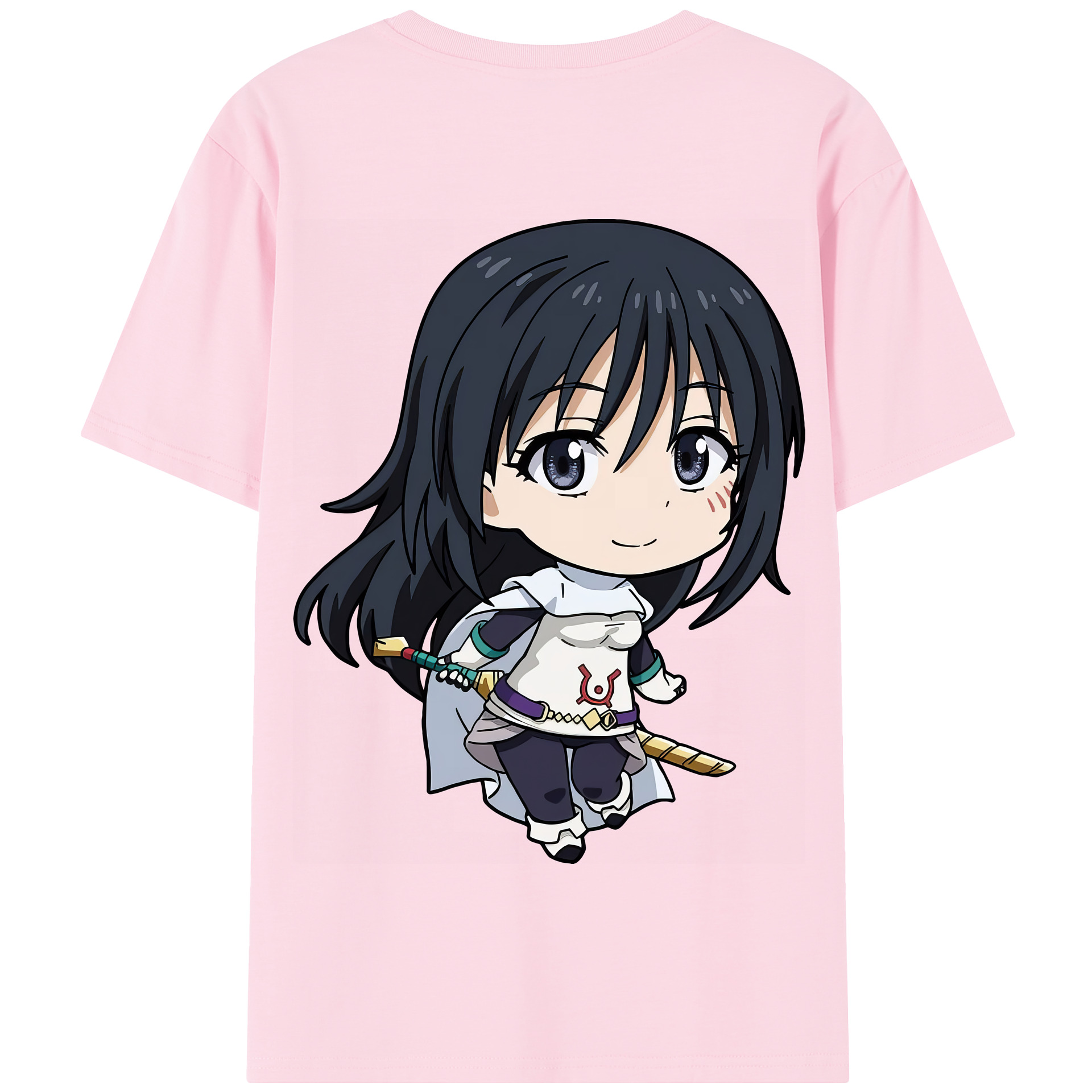 （画像用） 転スラ Regarding Reincarnated to Slime 綿100％半袖Tシャツ（背面プリント）