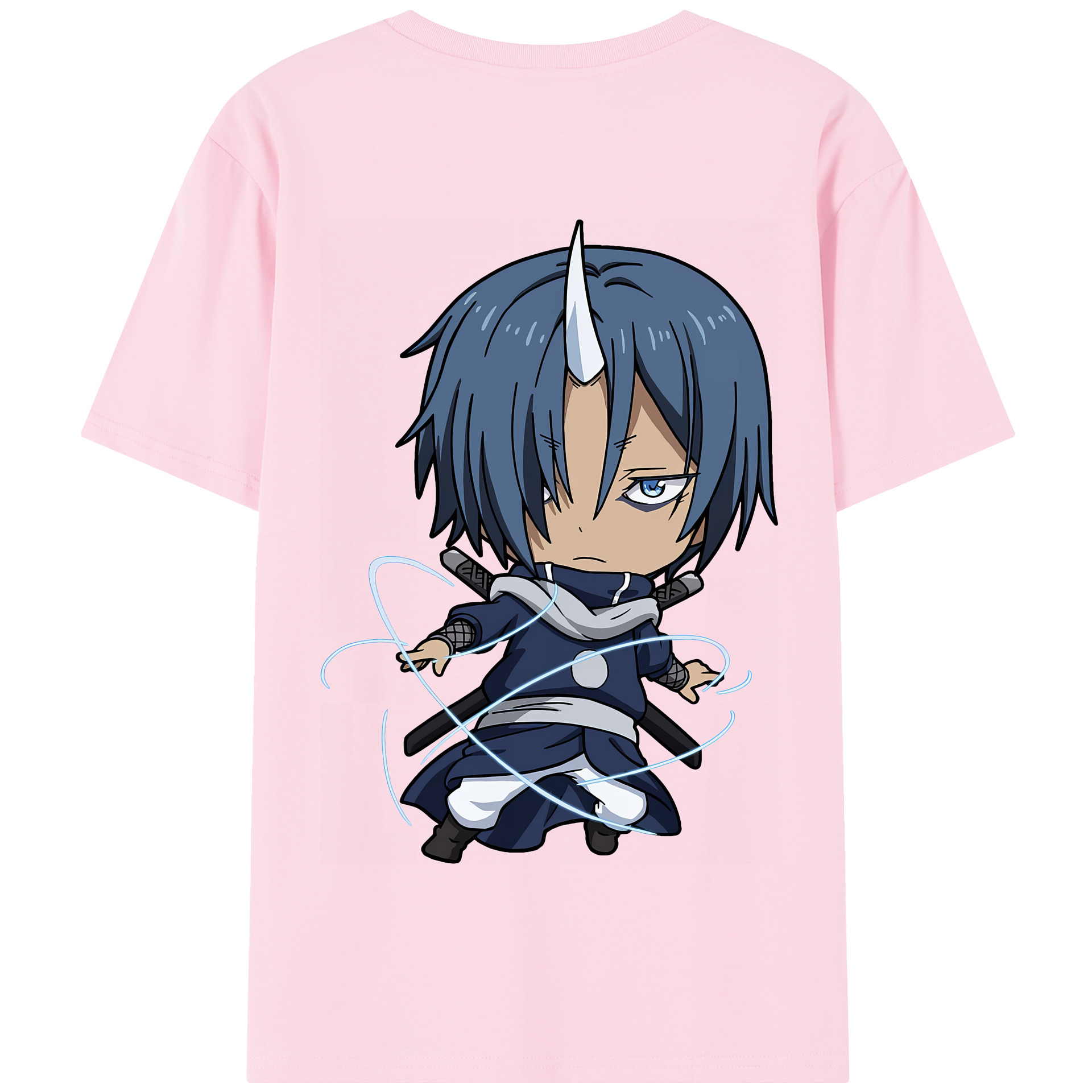 （画像用） 転スラ Regarding Reincarnated to Slime 綿100％半袖Tシャツ（背面プリント）