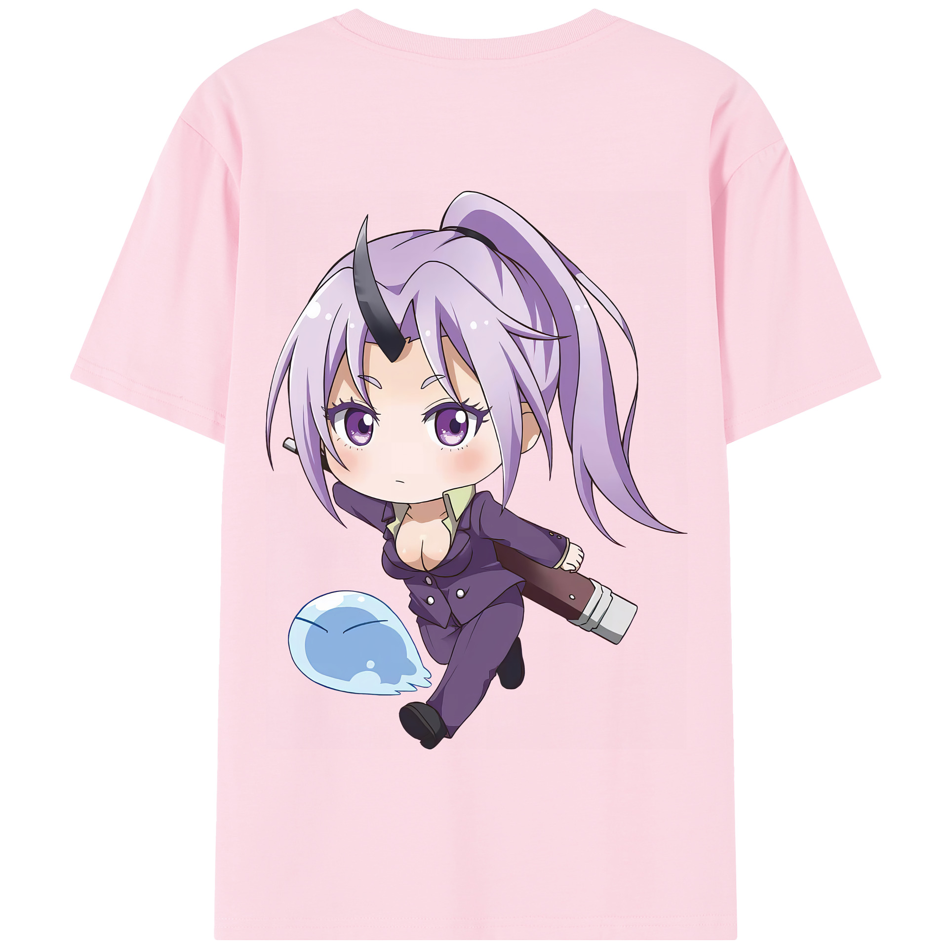 （画像用） 転スラ Regarding Reincarnated to Slime 綿100％半袖Tシャツ（背面プリント）