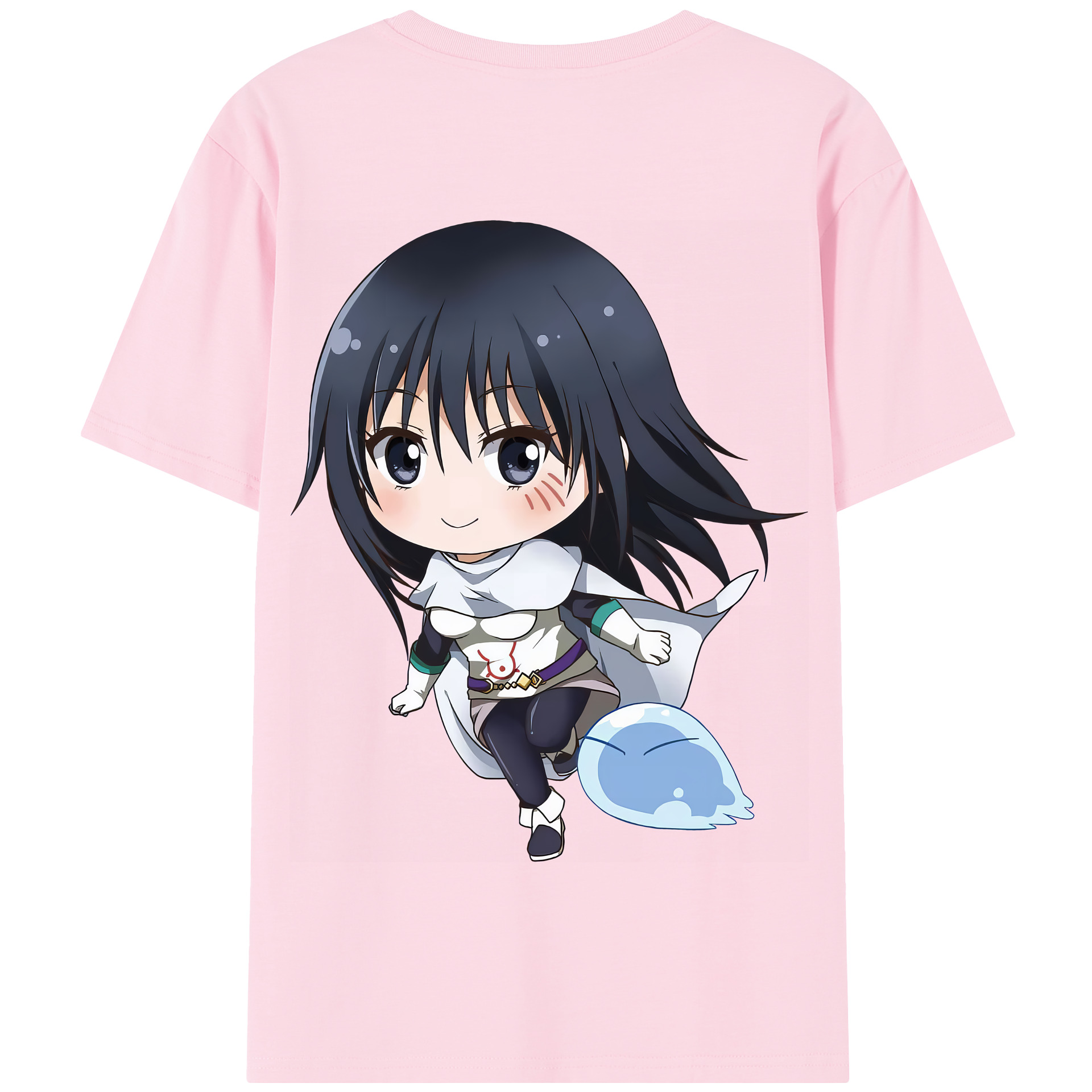 （画像用） 転スラ Regarding Reincarnated to Slime 綿100％半袖Tシャツ（背面プリント）
