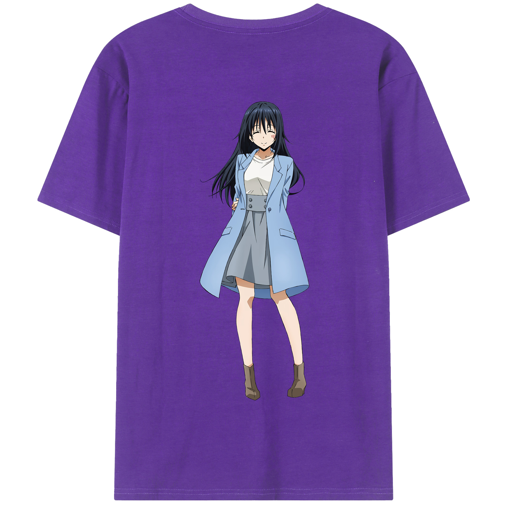 （画像用） 転スラ Regarding Reincarnated to Slime 綿100％半袖Tシャツ（背面プリント）