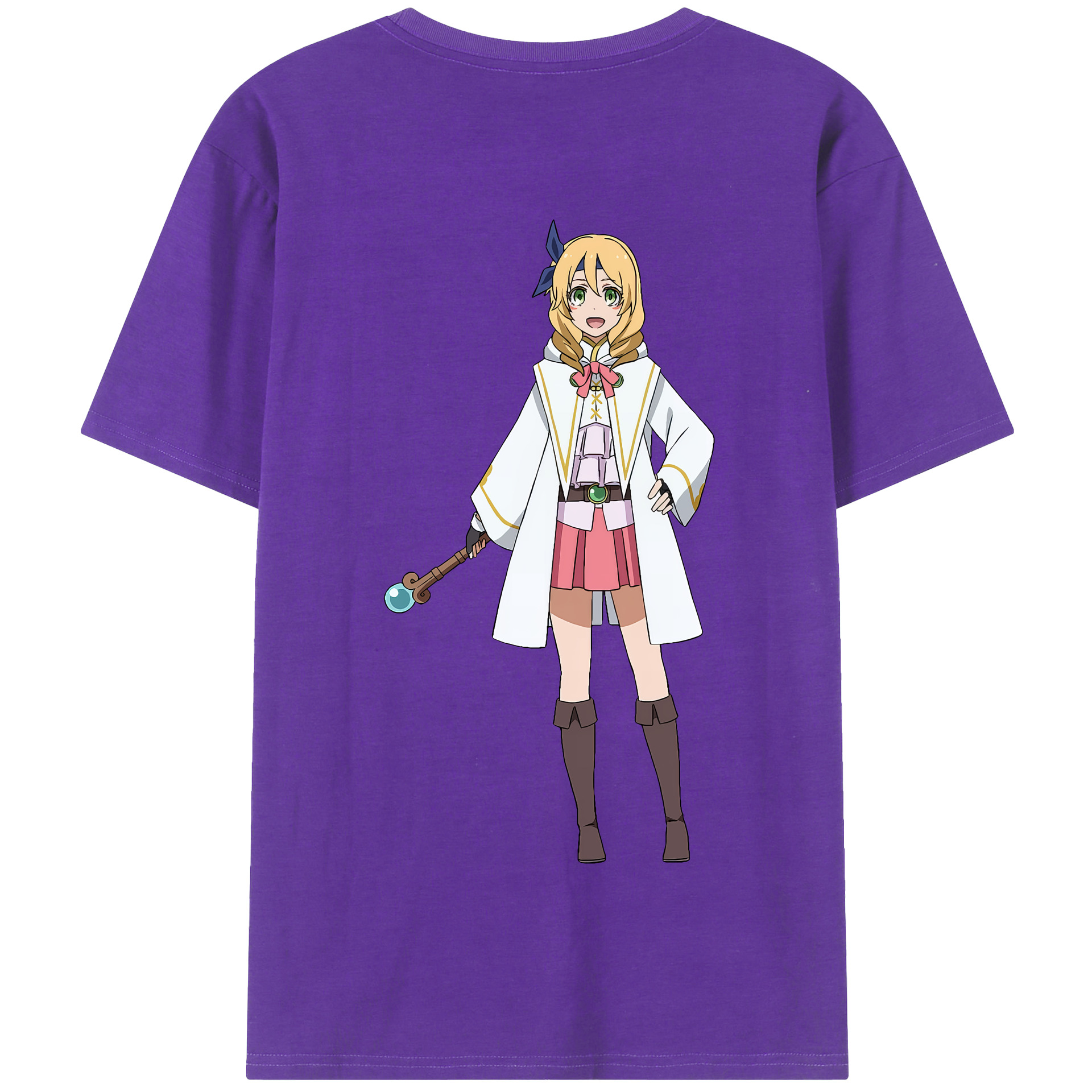 （画像用） 転スラ Regarding Reincarnated to Slime 綿100％半袖Tシャツ（背面プリント）