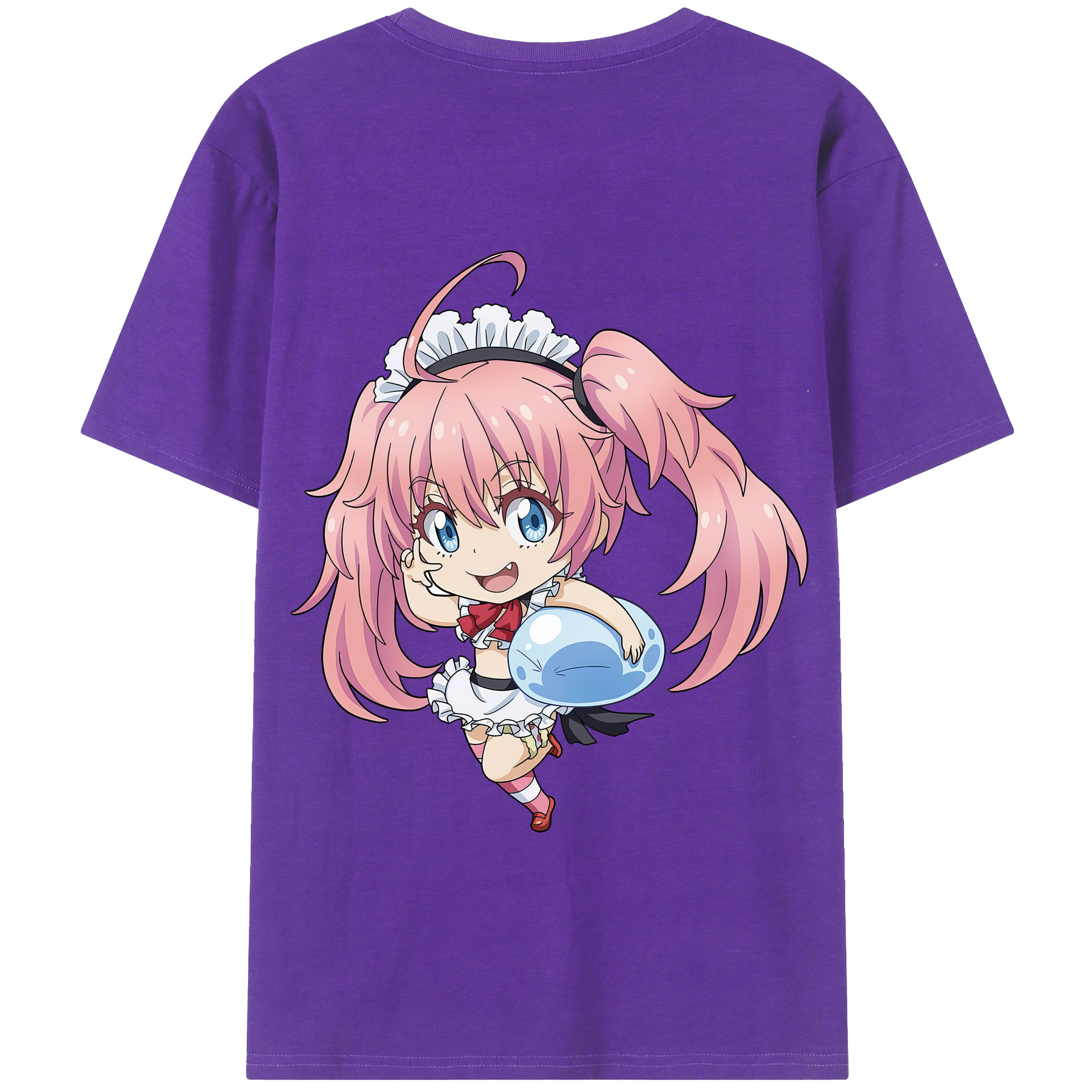 （画像用） 転スラ Regarding Reincarnated to Slime 綿100％半袖Tシャツ（背面プリント）