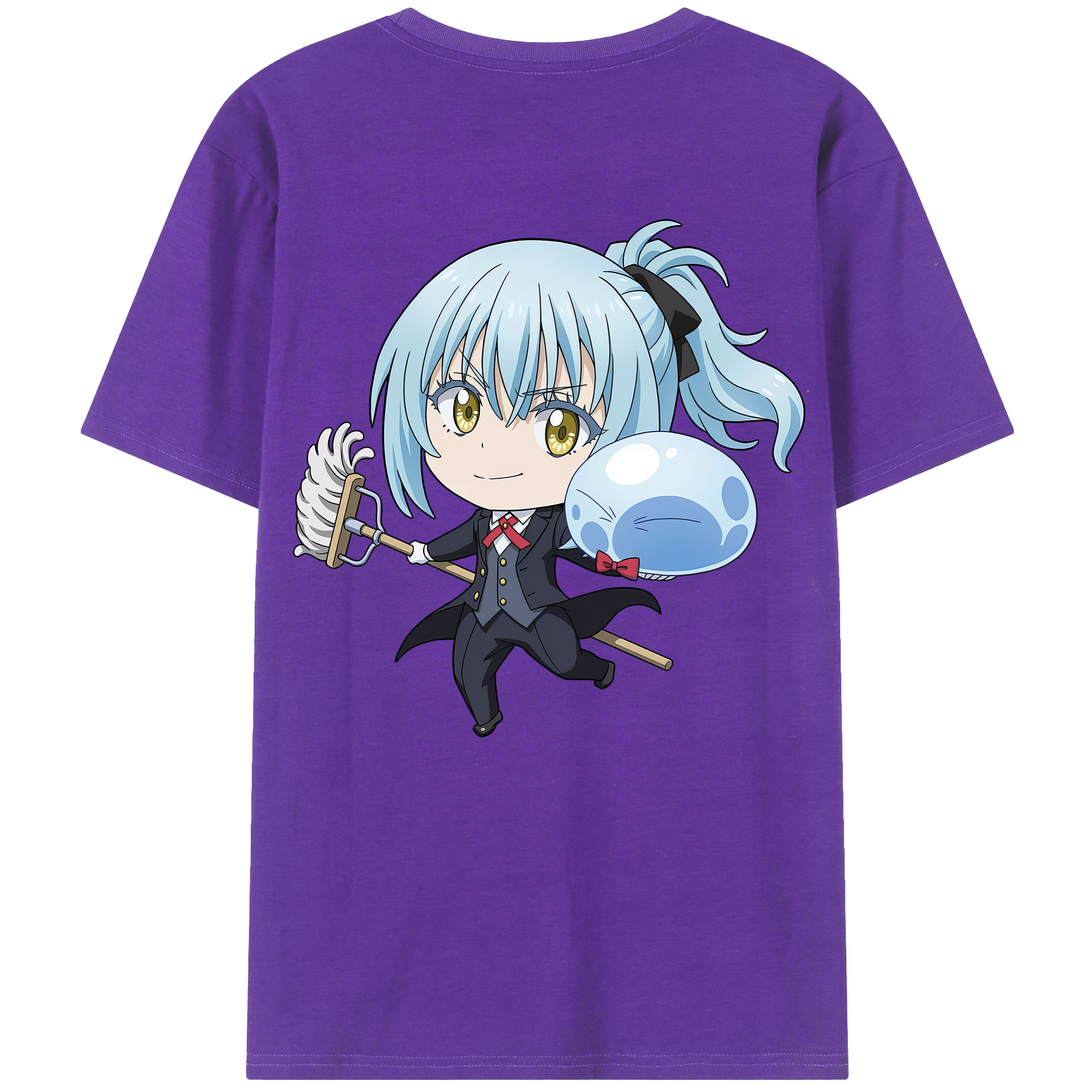 （画像用） 転スラ Regarding Reincarnated to Slime 綿100％半袖Tシャツ（背面プリント）